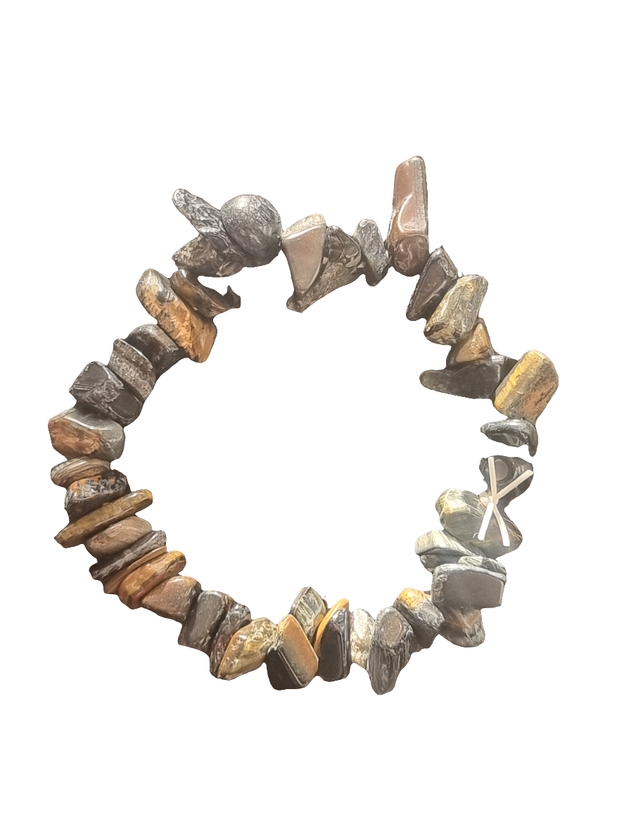 Chunky Blue Tigers Eye Bracelet