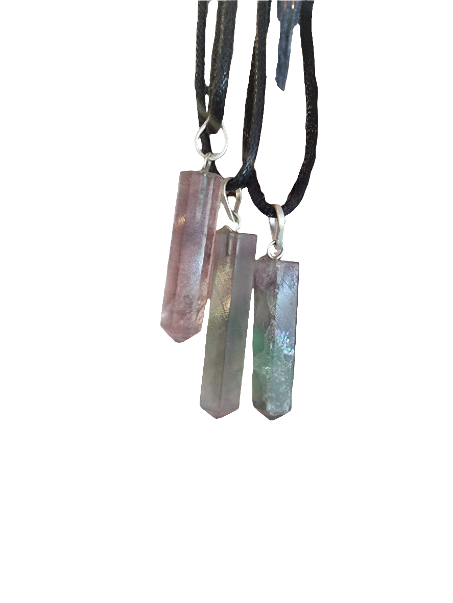 Fluorite Pencil Point Pendant