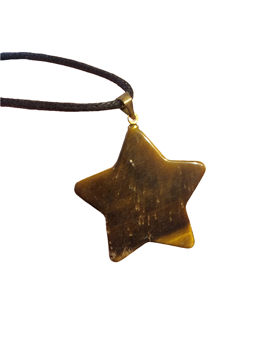 Tigers Eye Star Pendant