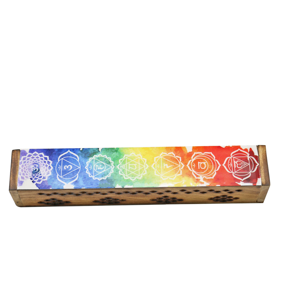 7 Chakra Wooden Incense Box
