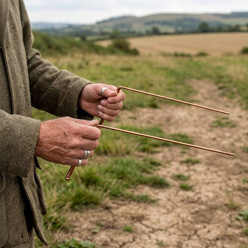 Copper L-Shaped Dowsing Rods