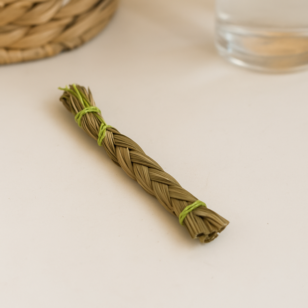 Braided Sweet Grass Smudge (4-inch)