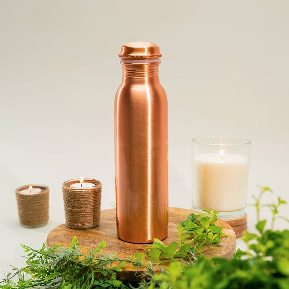 Pure Copper Water Bottle (Smooth, 950ml)