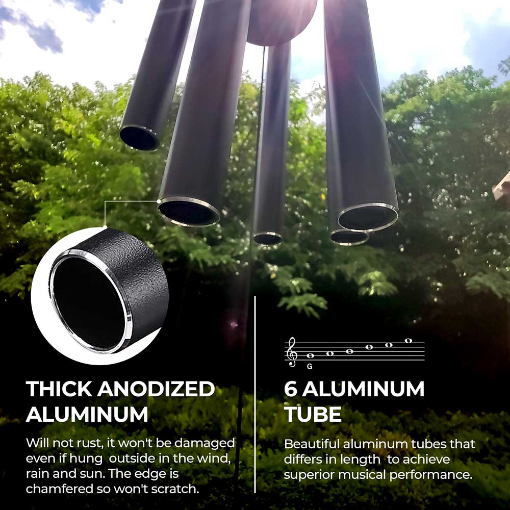 Black Wind Chime (42 Inch)