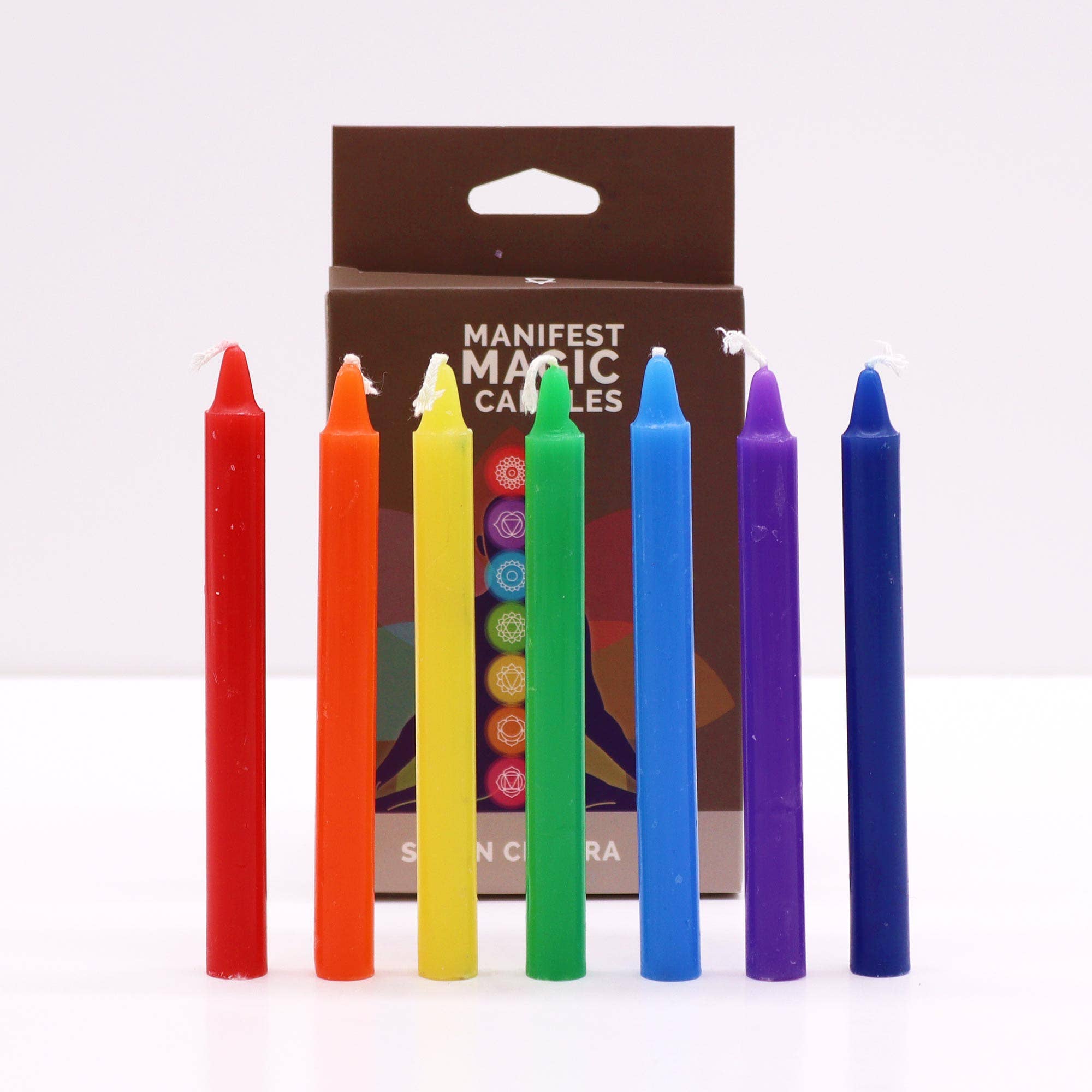 Seven Charkra Manifest Candles (set of 7)