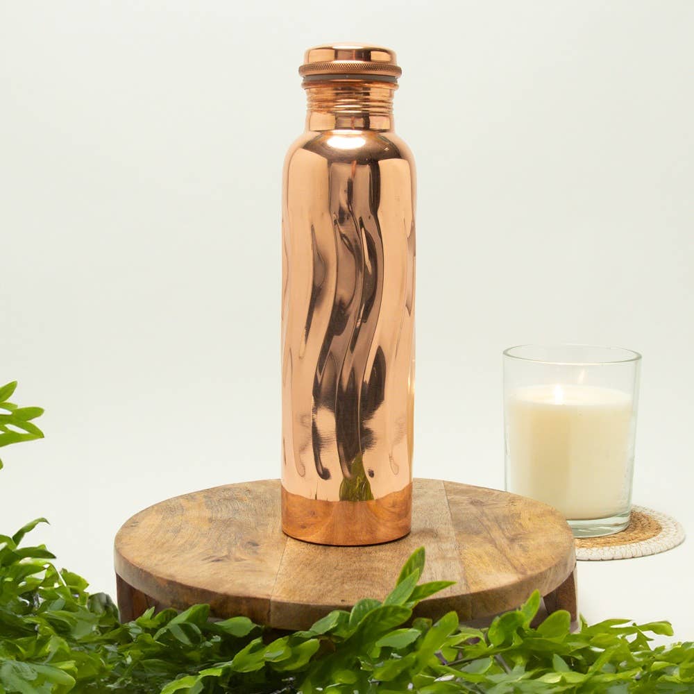 Pure Copper Water Bottle (Wave 950 ml)
