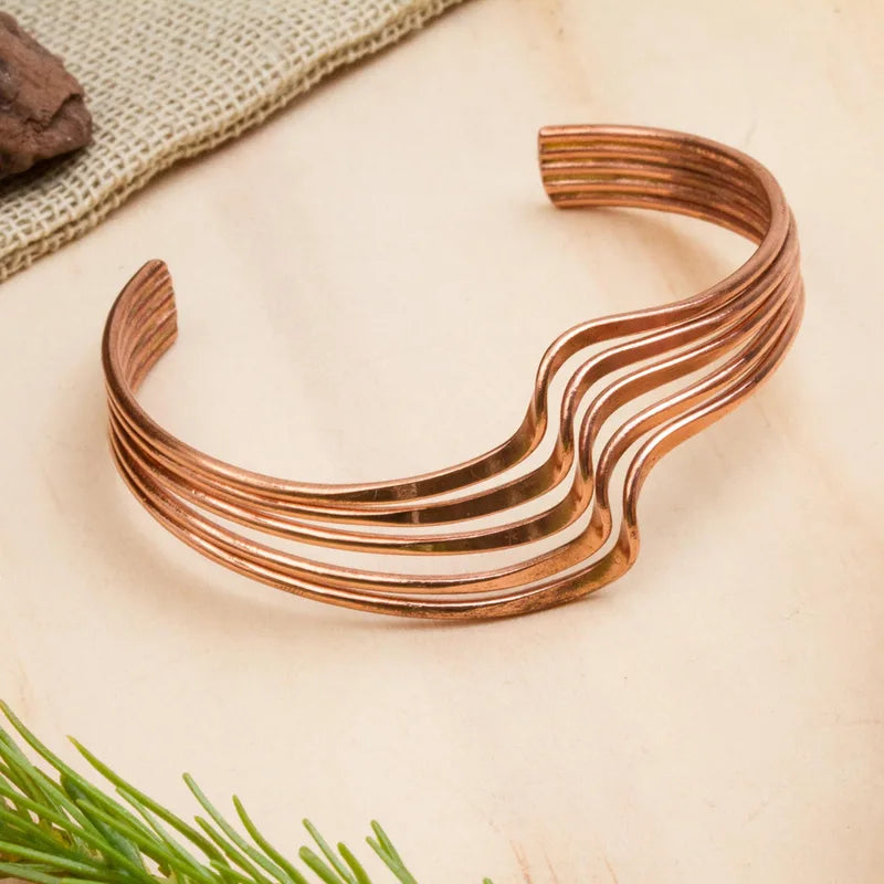 Copper Bracelet (Design 83 Wave)
