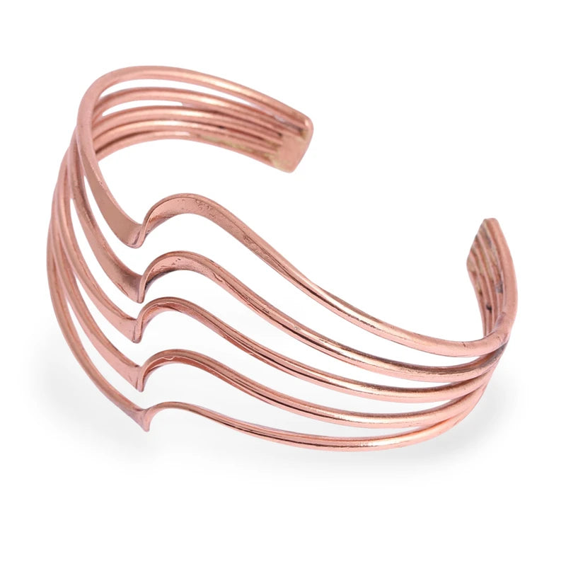 Copper Bracelet (Design 83 Wave)