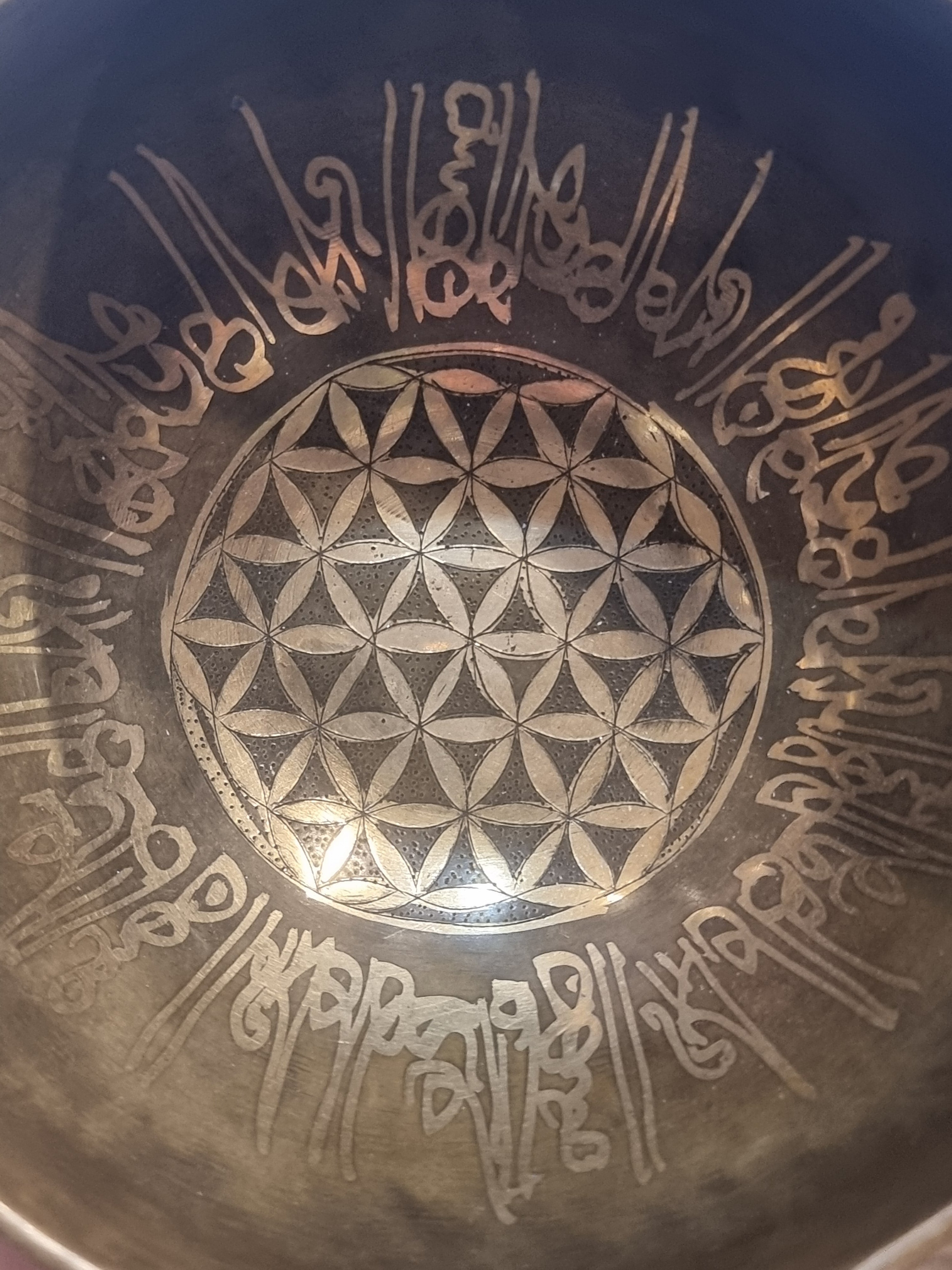 Engraved Flower Of Life Bowl