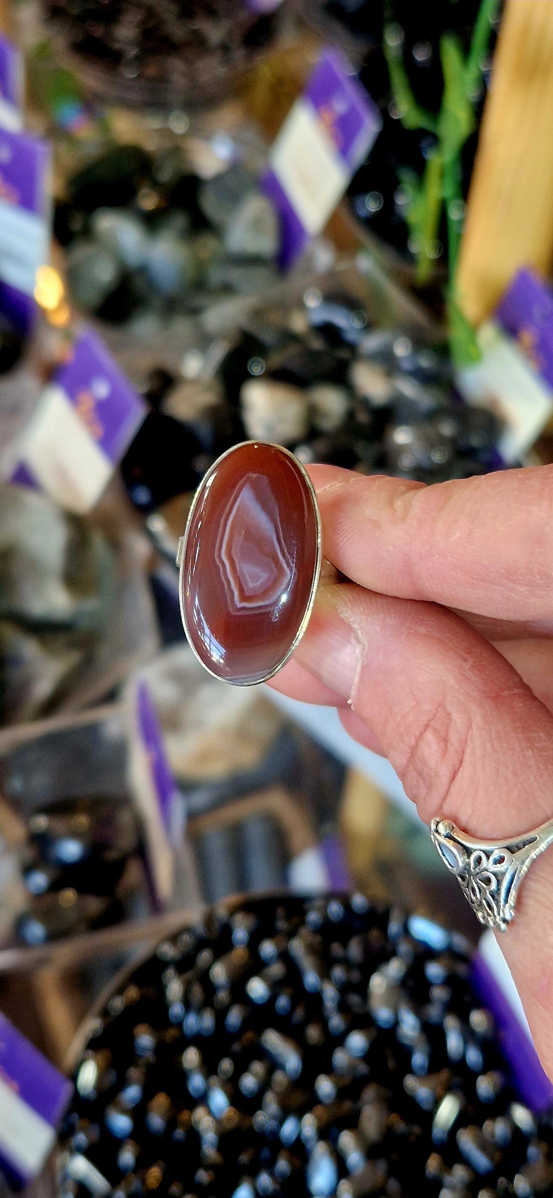 Carnelian Silver Ring