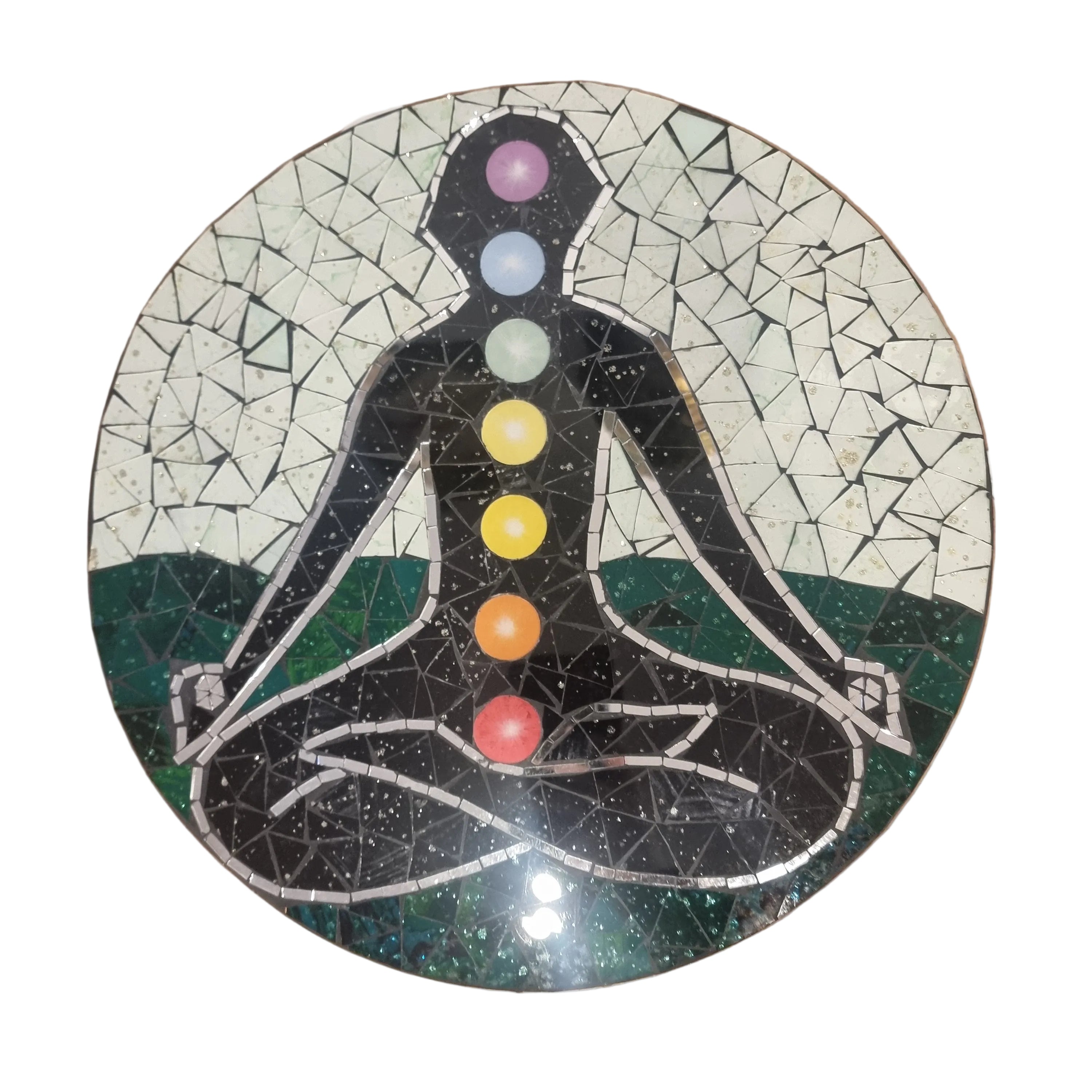 Mosaic Chakra Yoga Wall Hanging