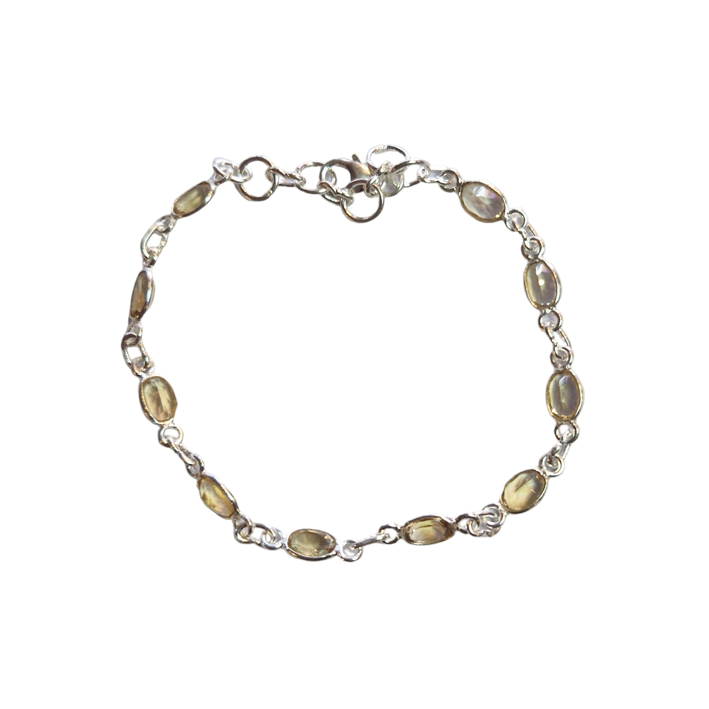 Citrine Silver Bracelet