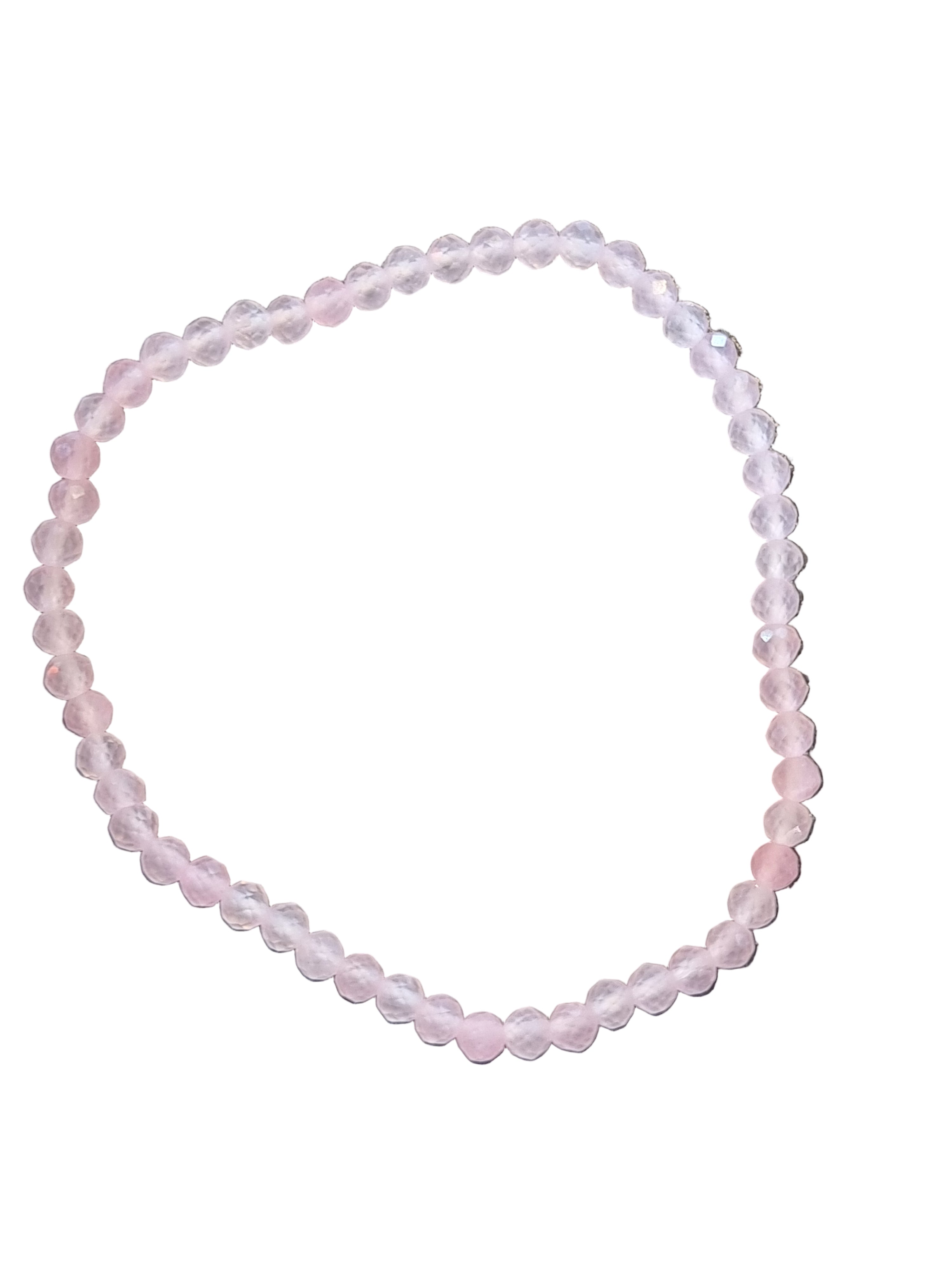 Rose Quartz Faceted Bracelet