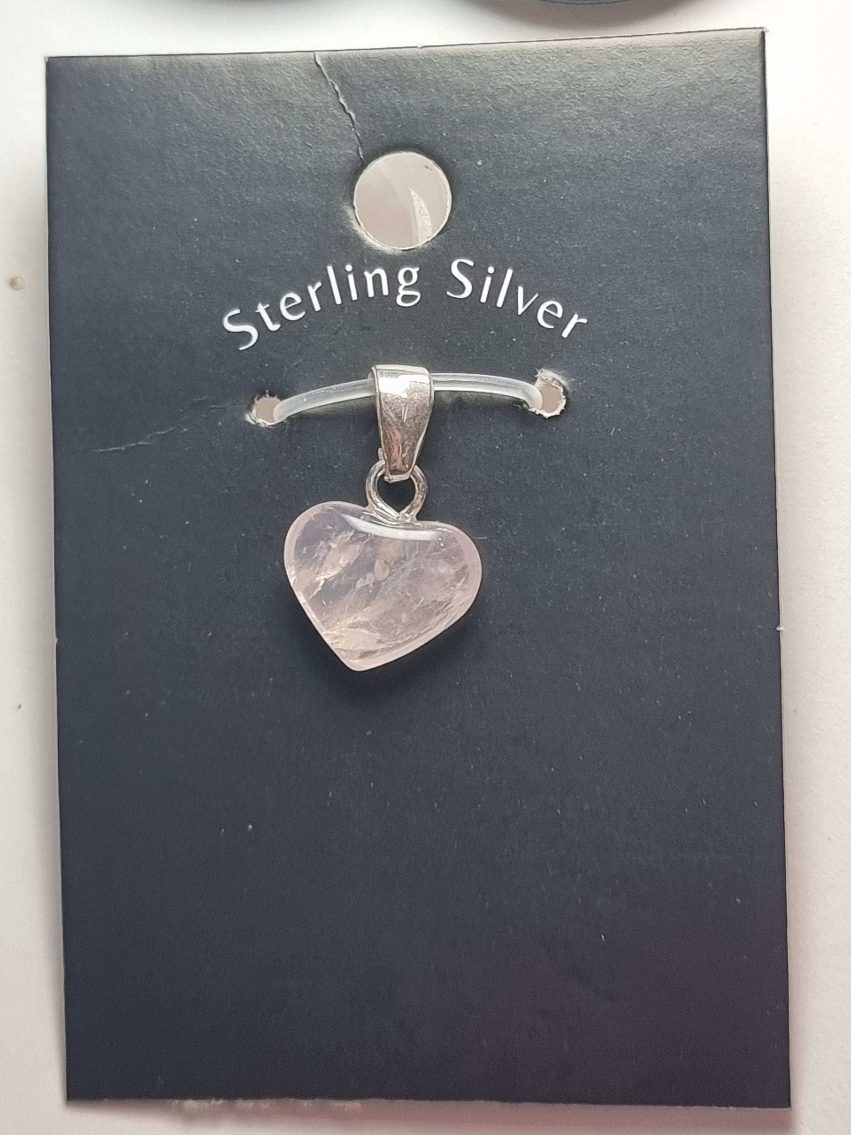 Rose Quartz Heart Pendant