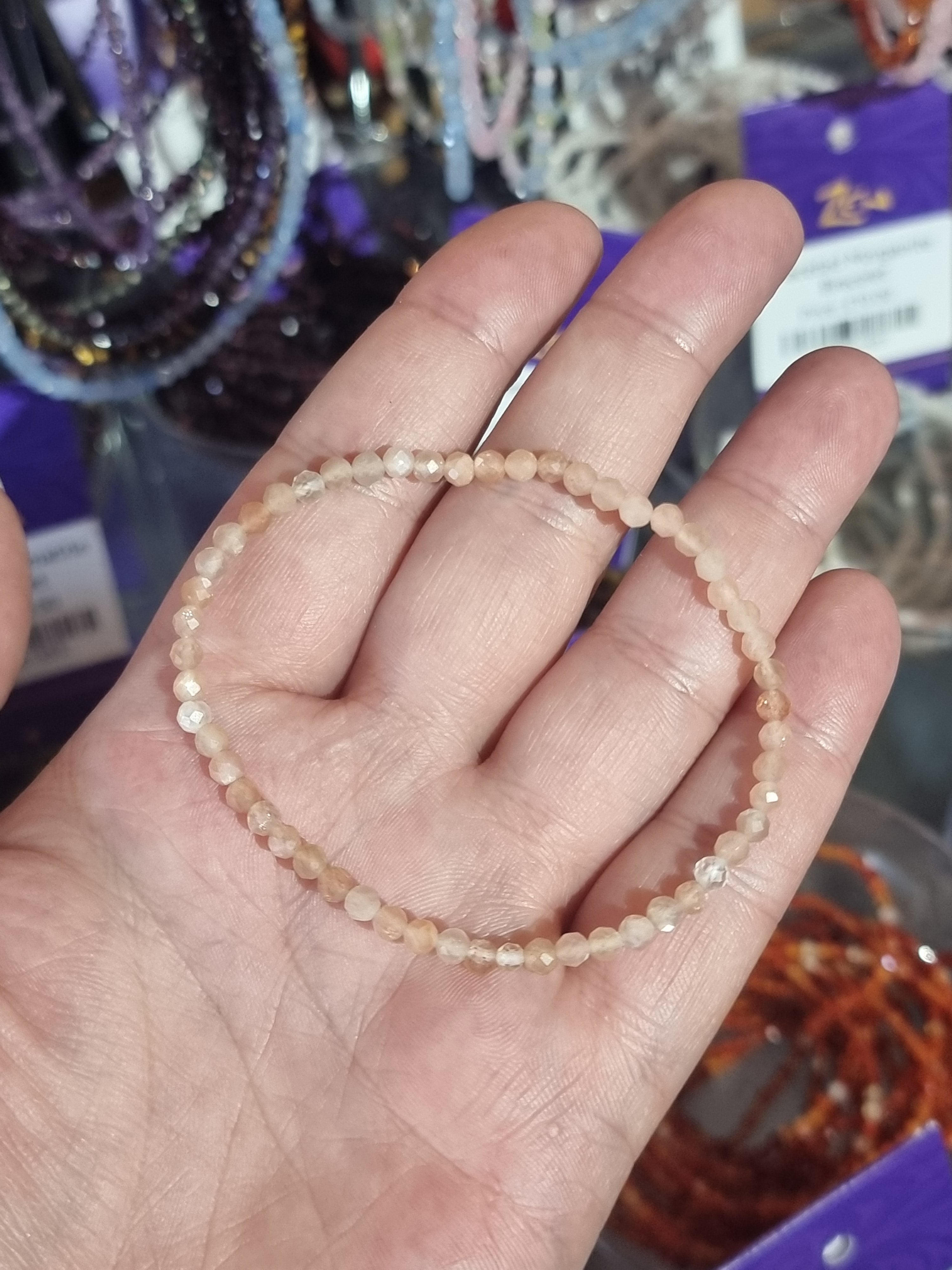 Sunstone Faceted Bracelet