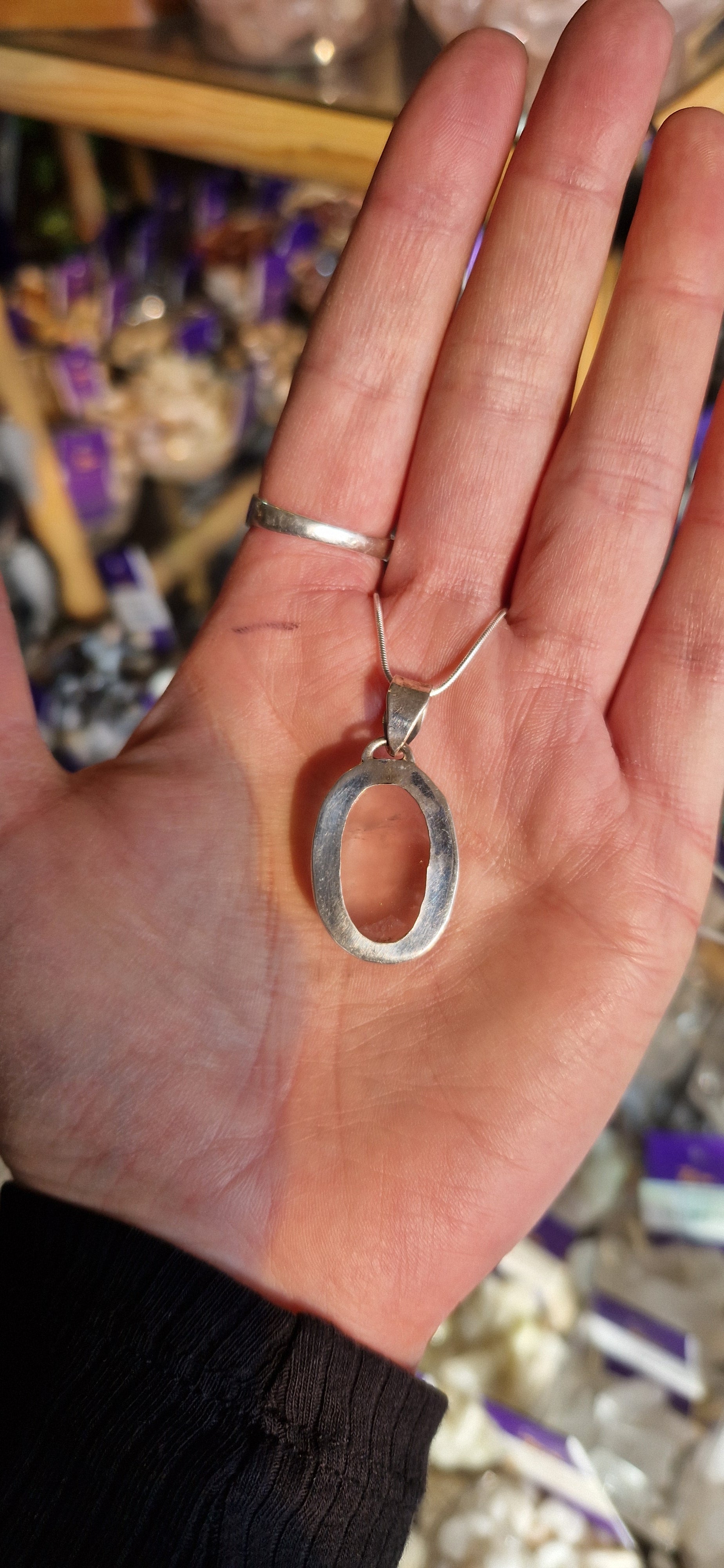 Rose Quartz Silver Necklace