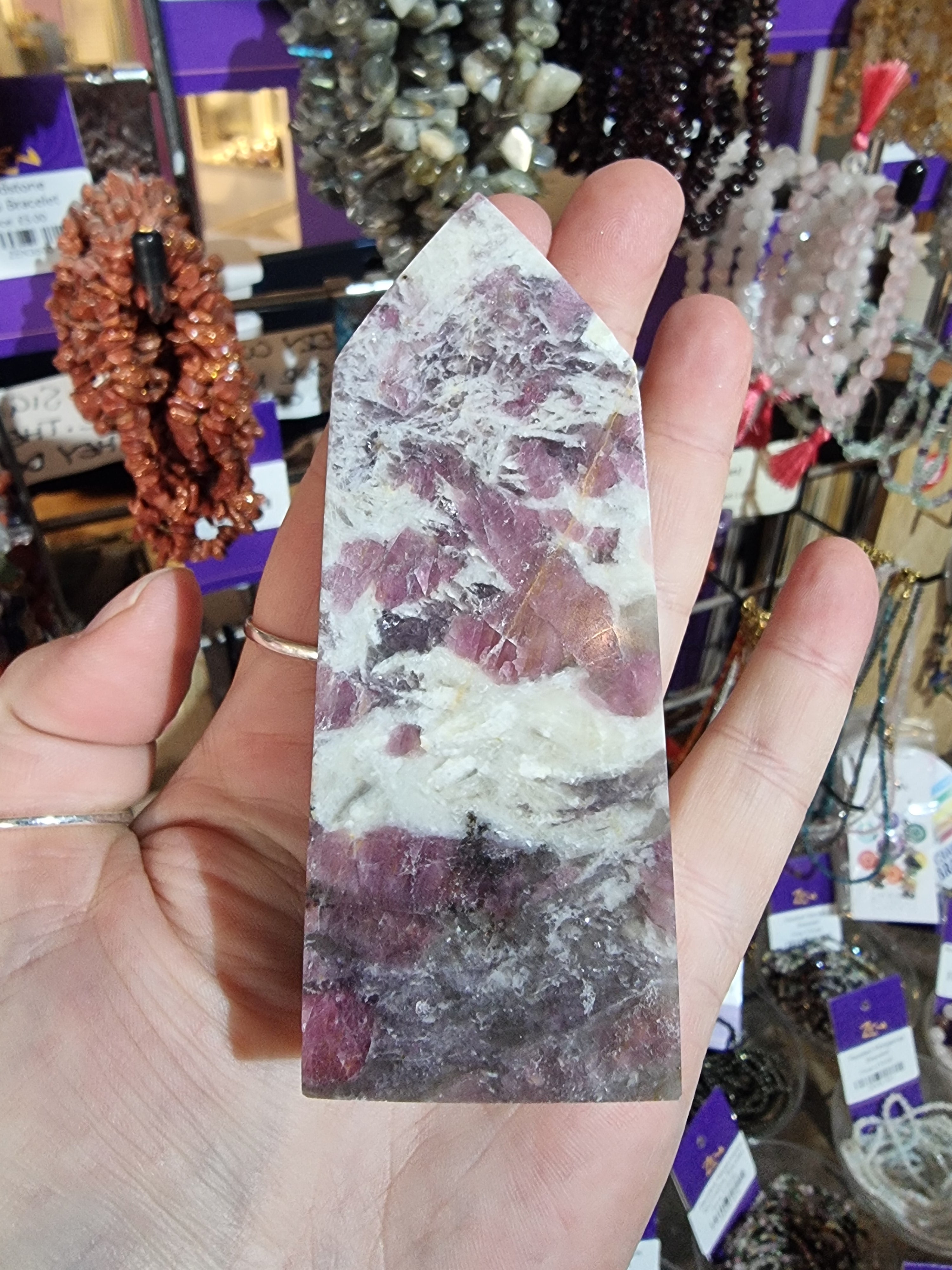 Plum Blossom Tourmaline Points