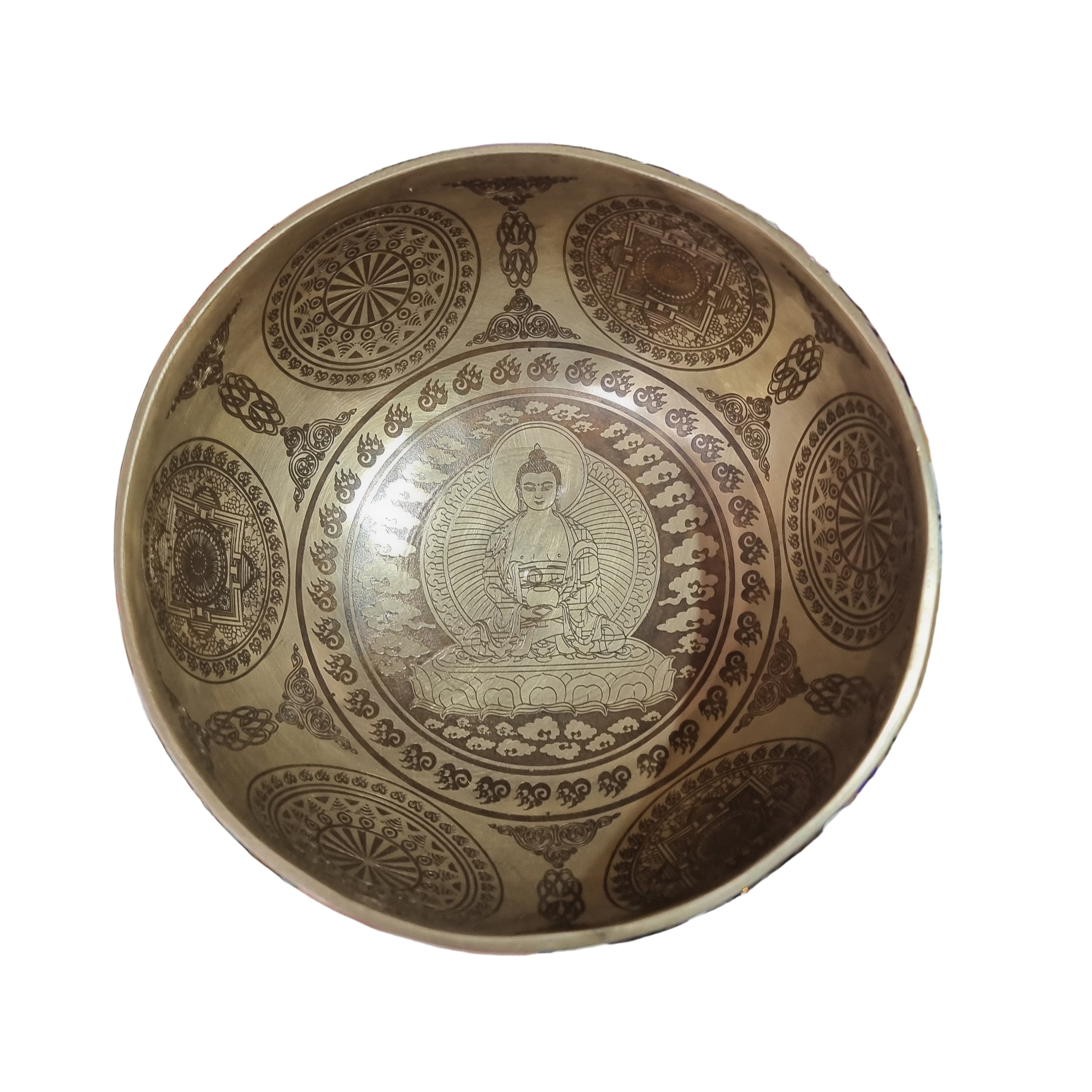 Engraved Buddha Singing Bowl (18cm)