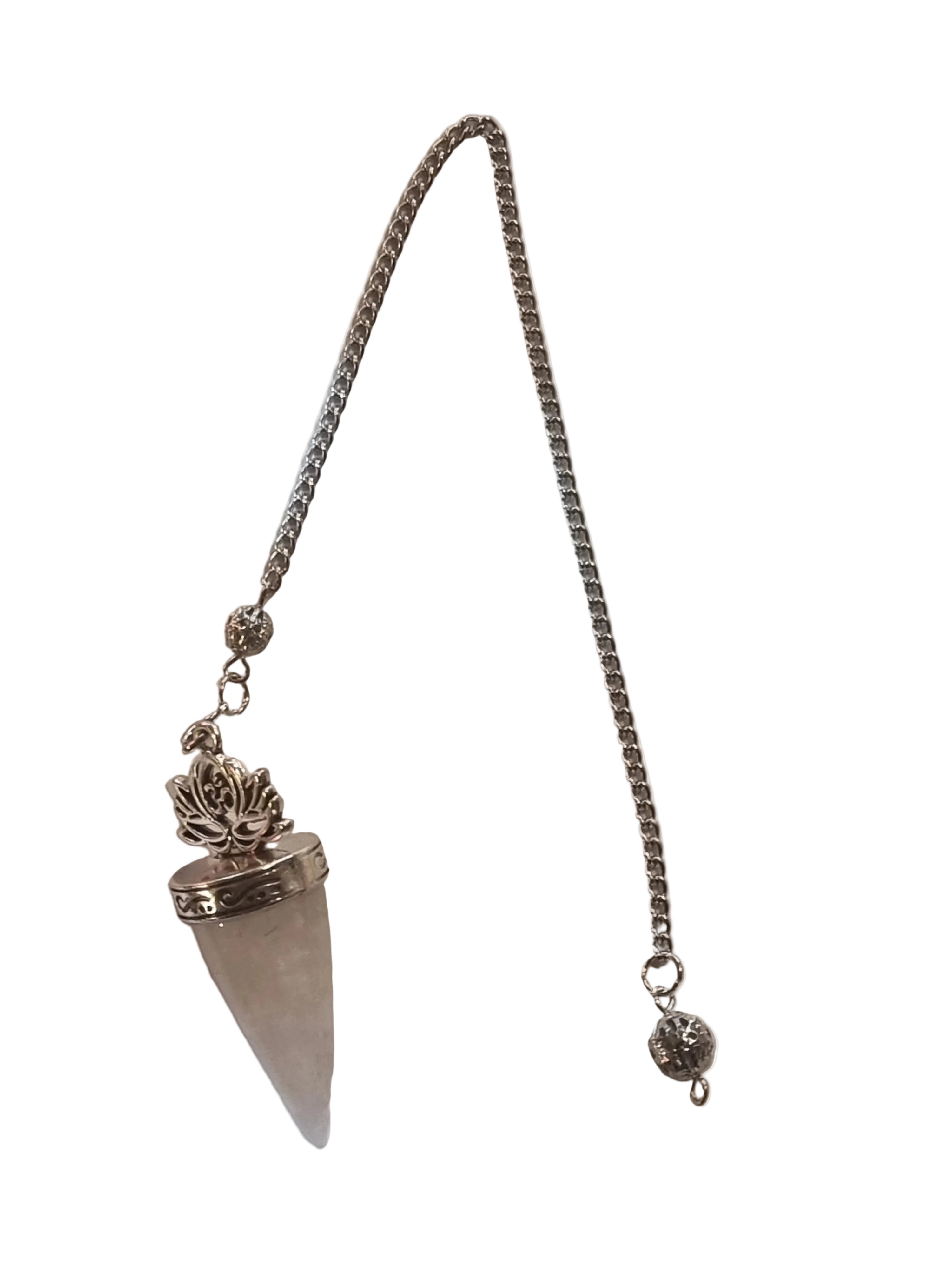 Clear Quartz Lotus Pendulum