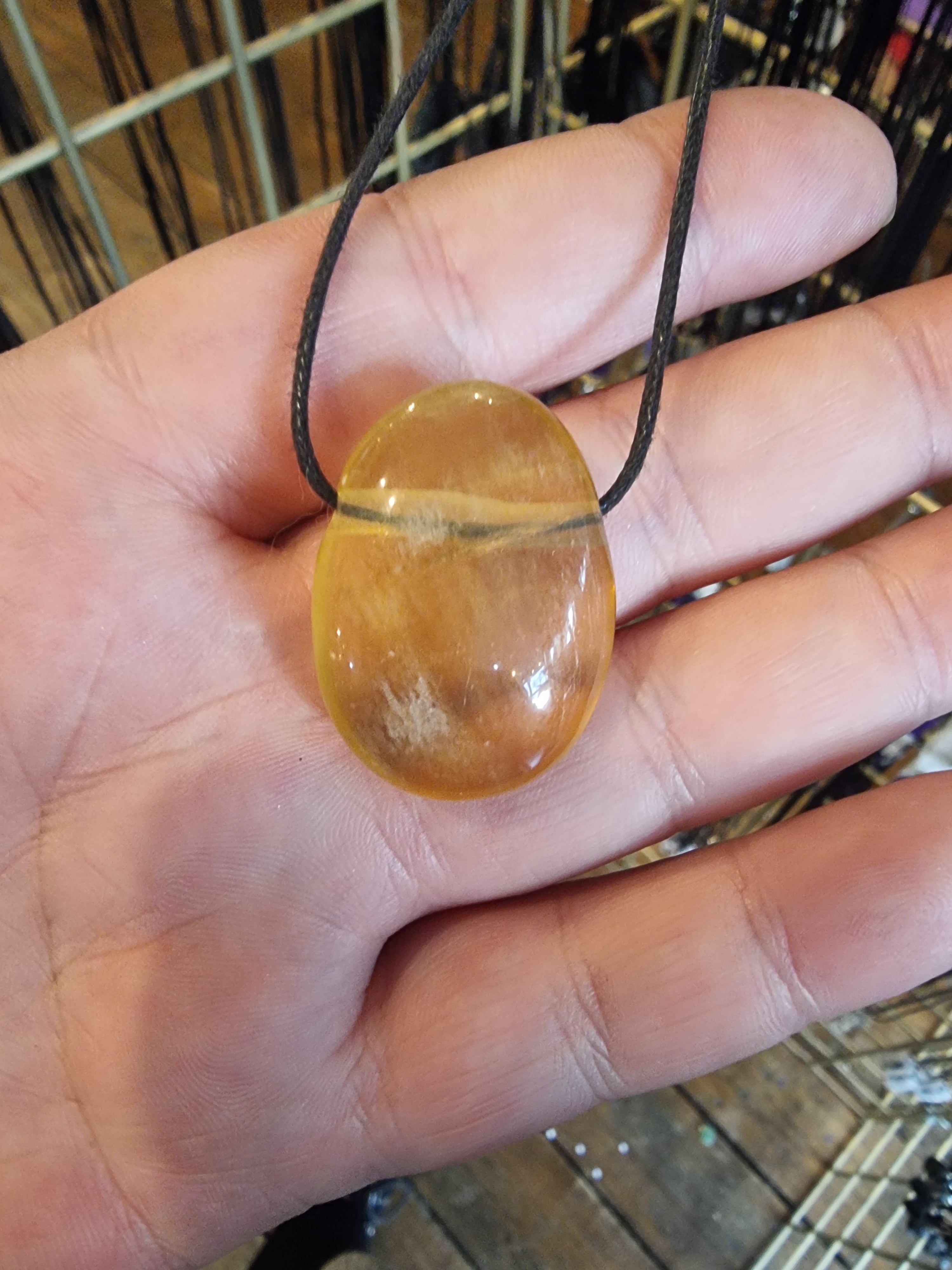 Fluorite Round Pendant