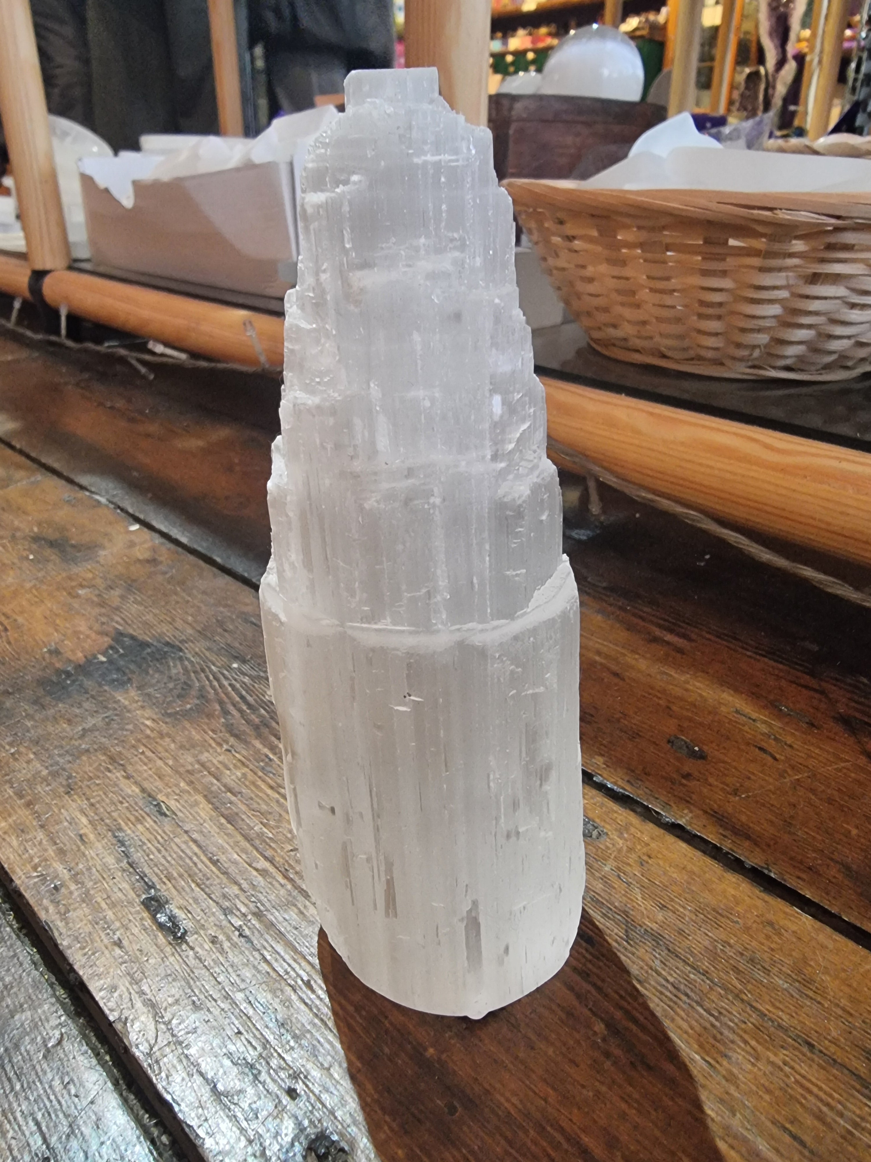 Selenite Tower (15cm)