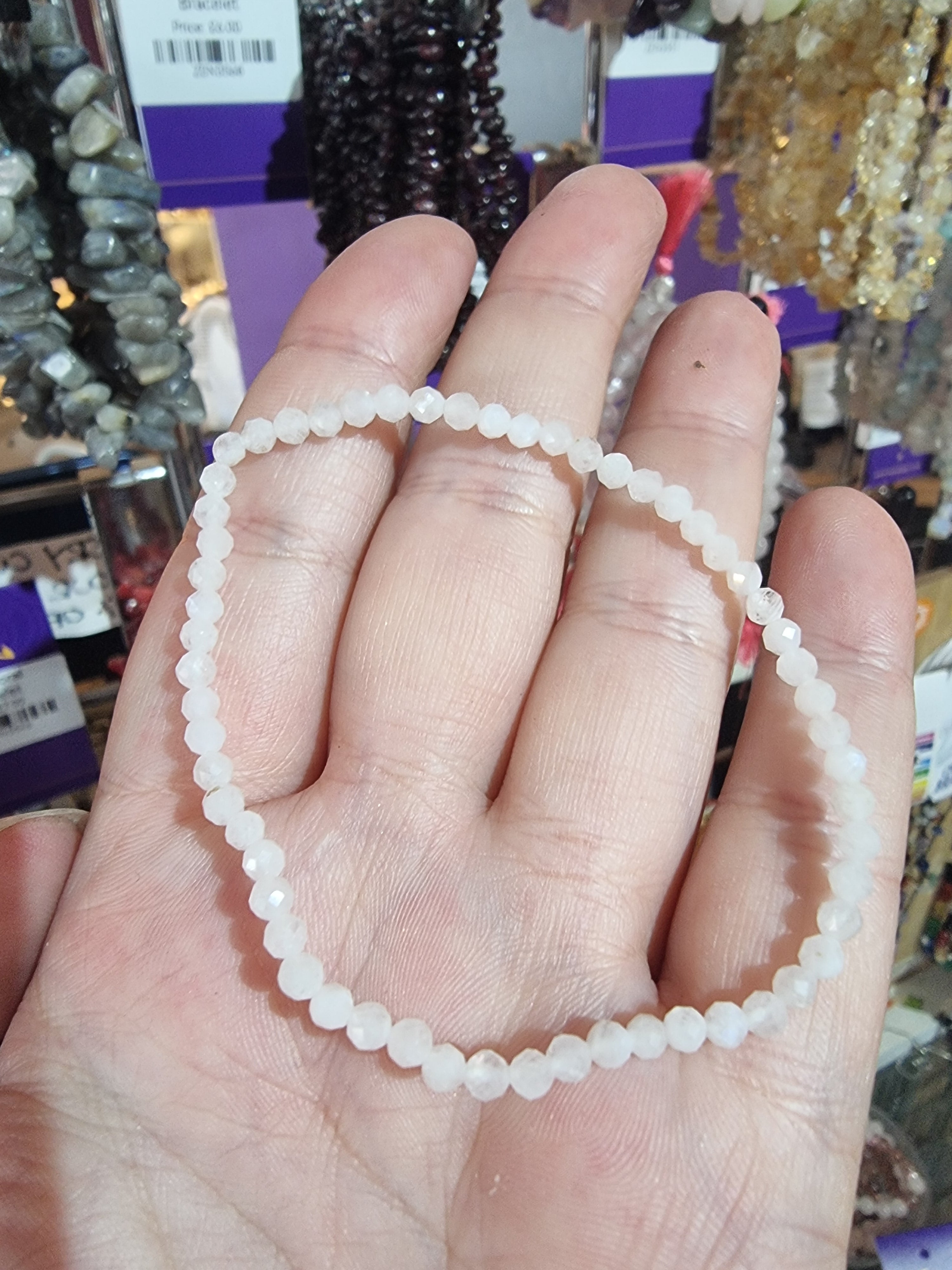 Moonstone Faceted Bracelet