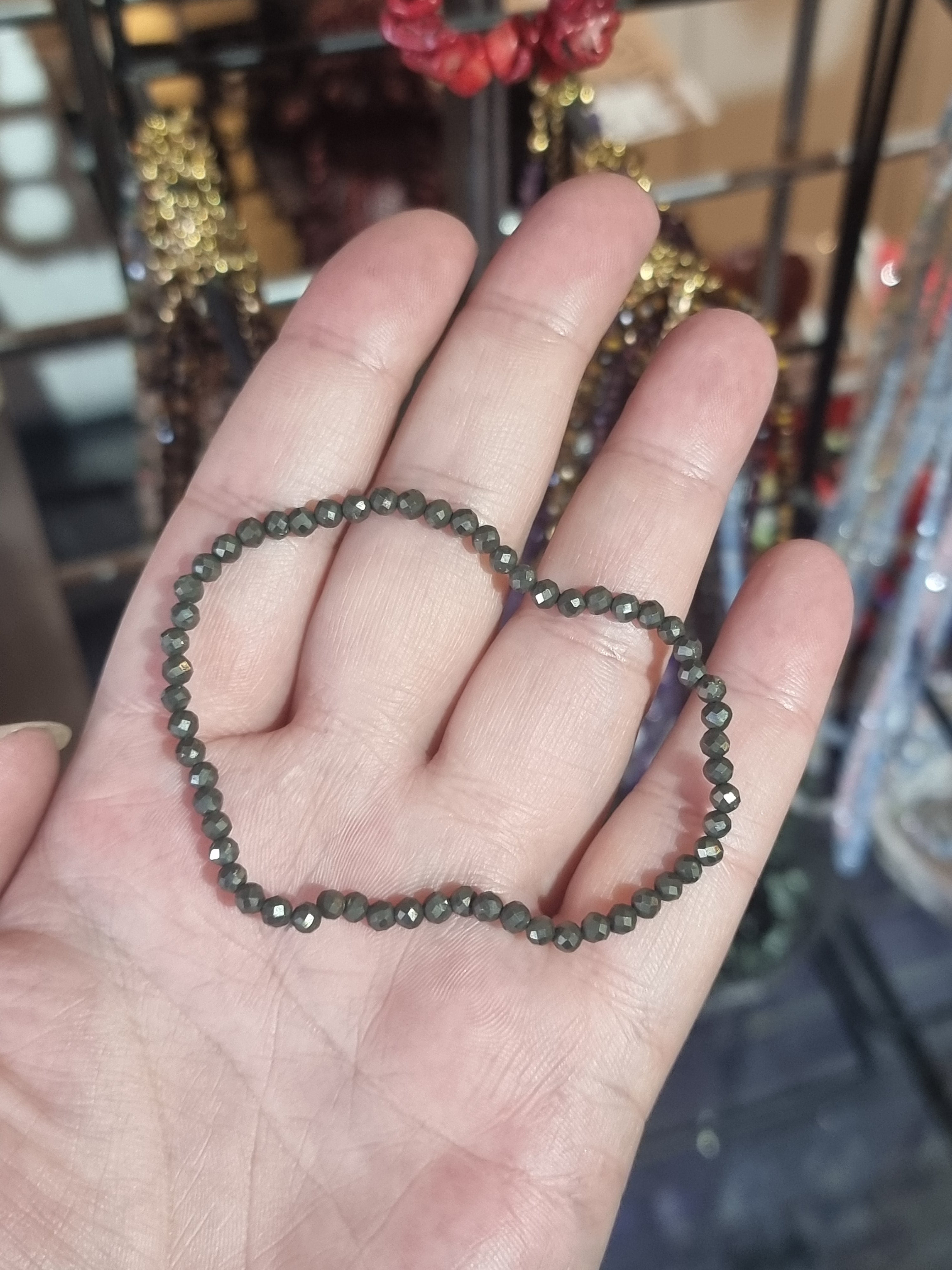 Hematite Faceted Bracelet