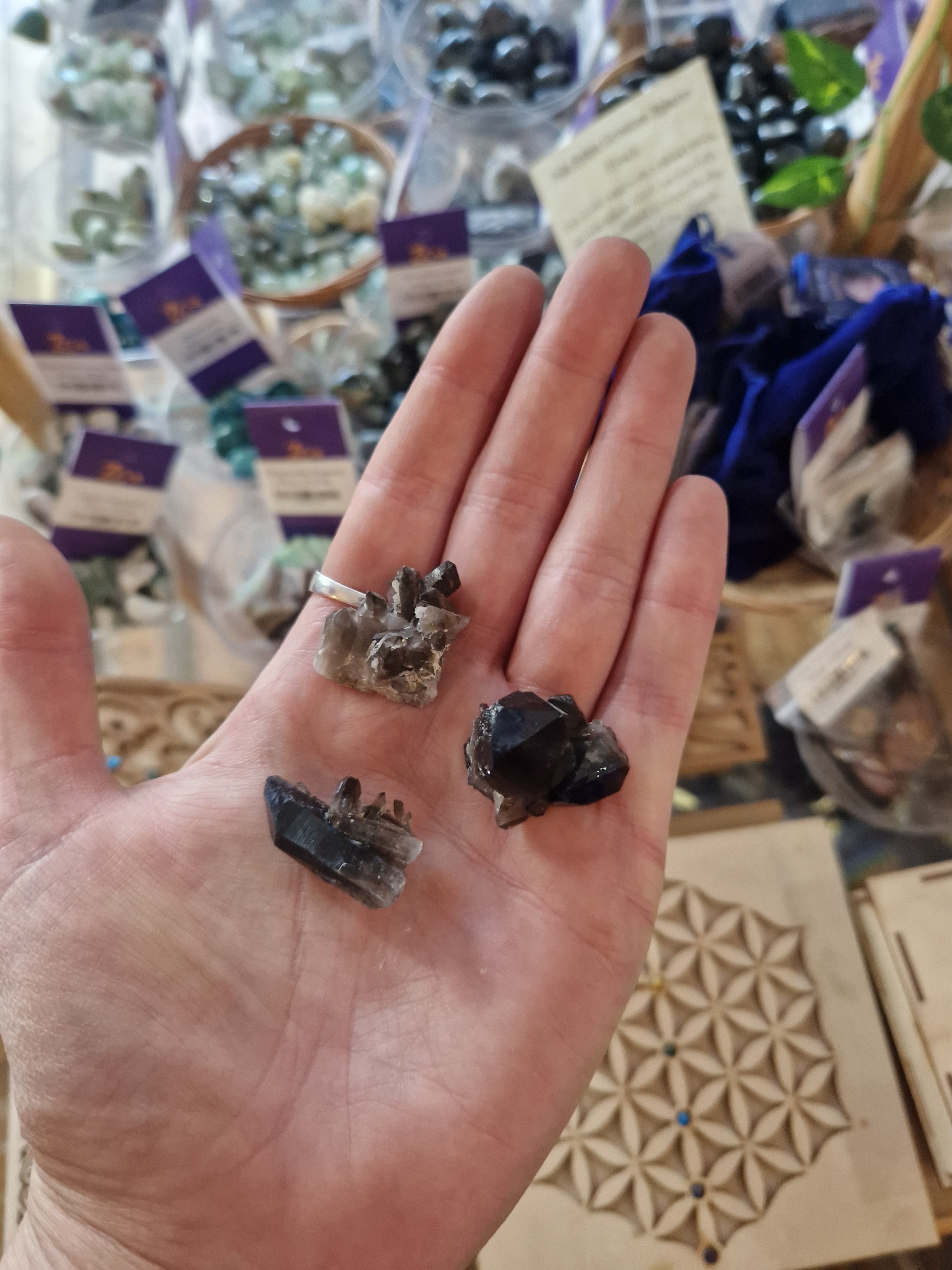Smokey Quartz Clusters