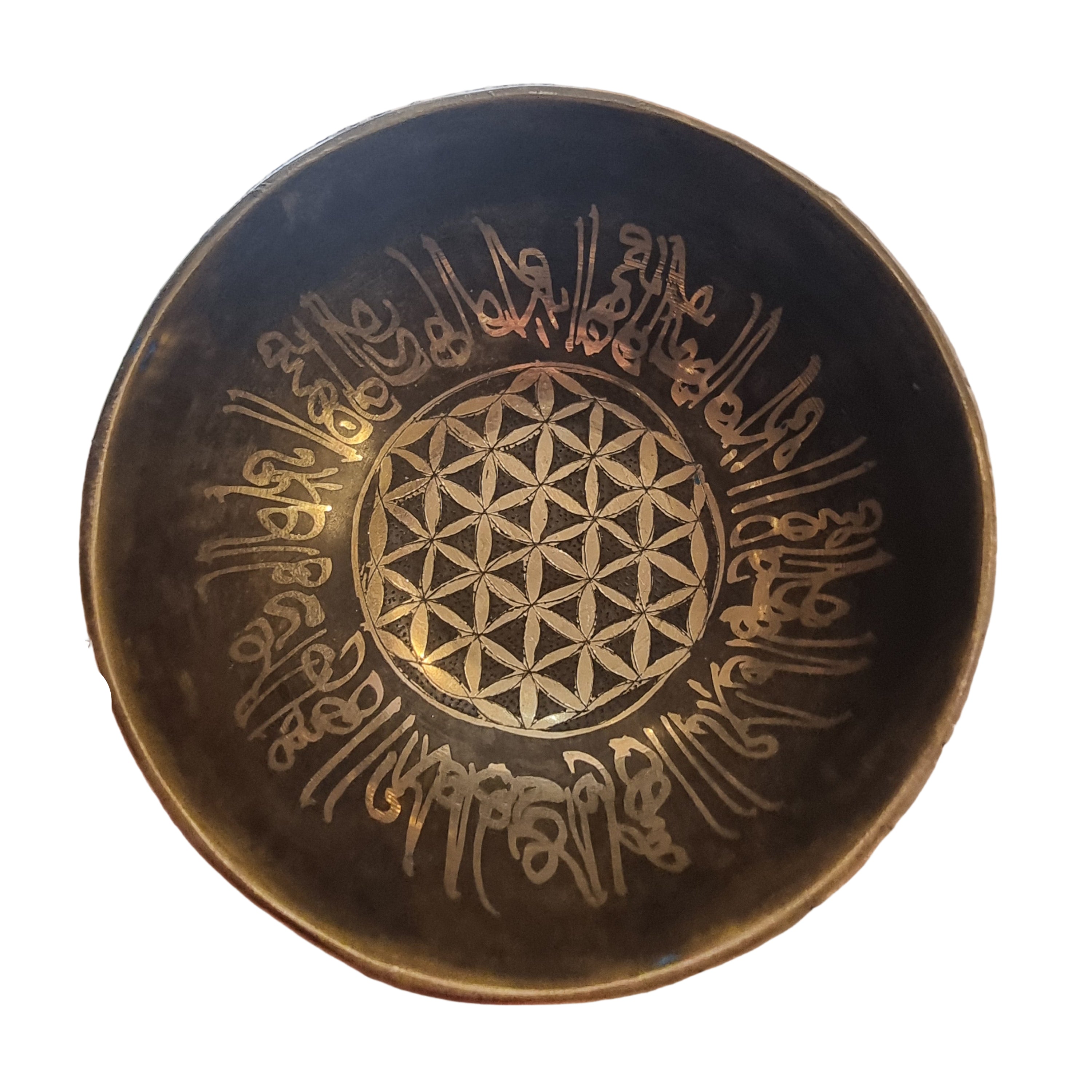 Engraved Flower Of Life Singing Bowl (10.5cm)