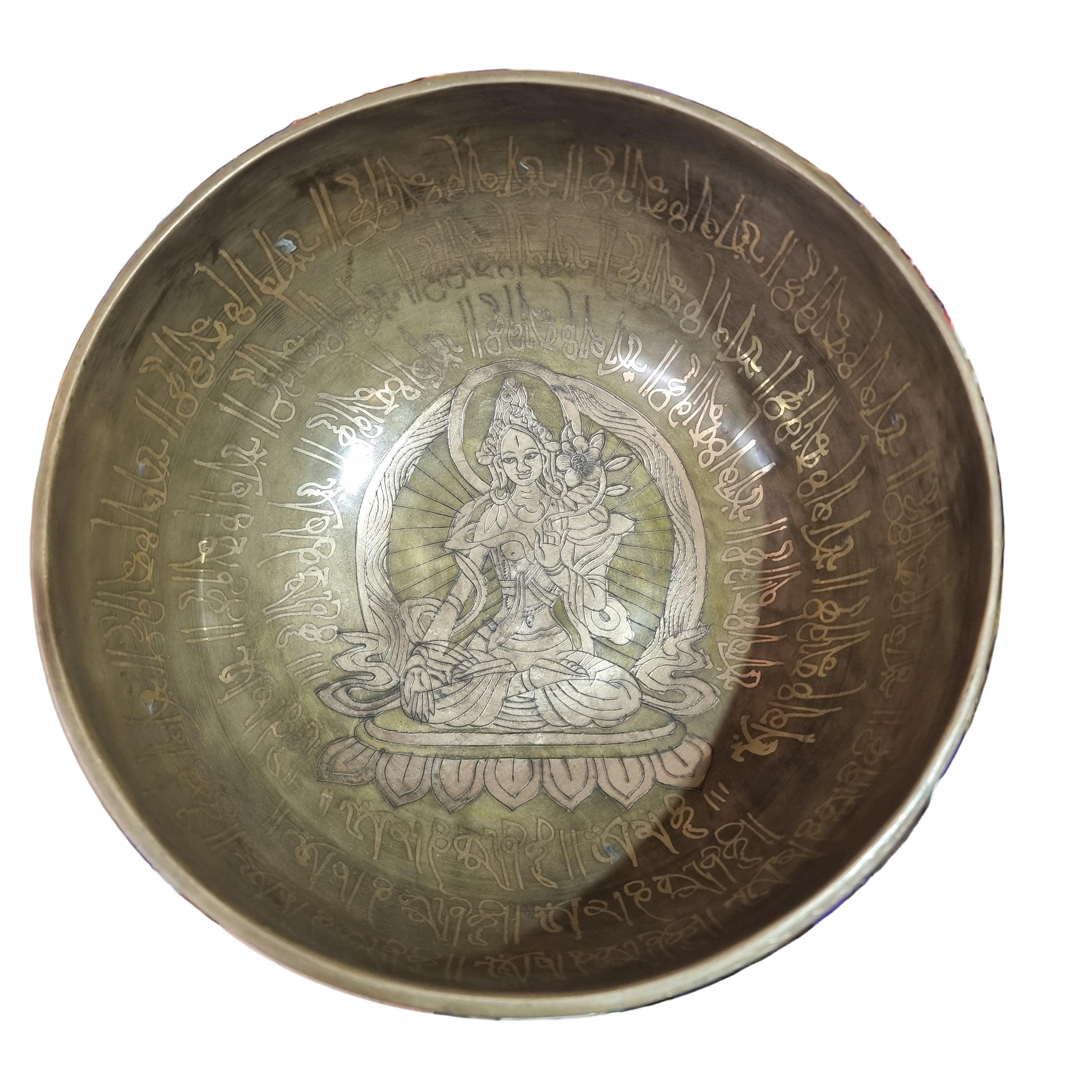 Engraved Buddha Singing Bowl (20cm)