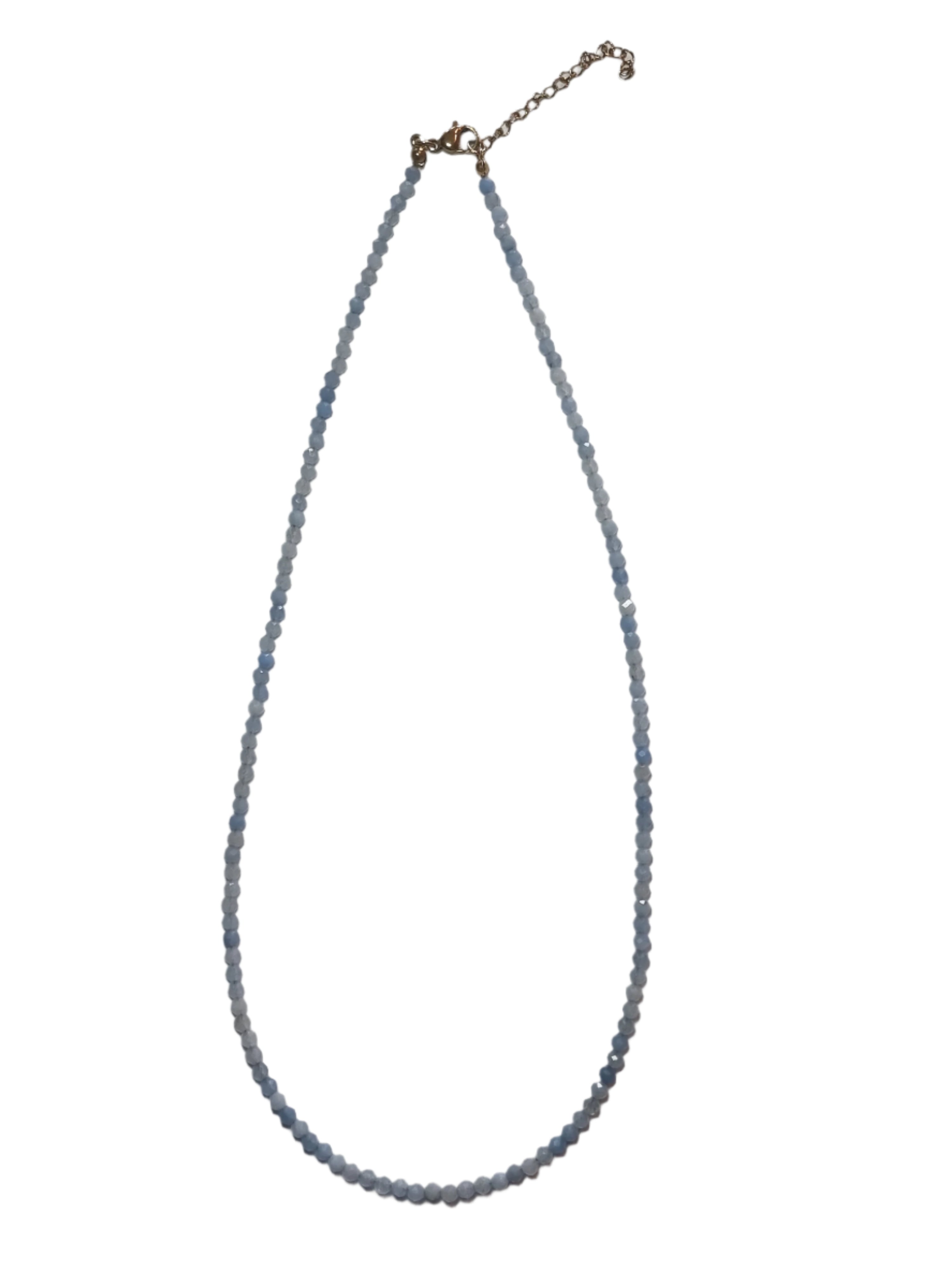 Aquamarine Faceted Necklace