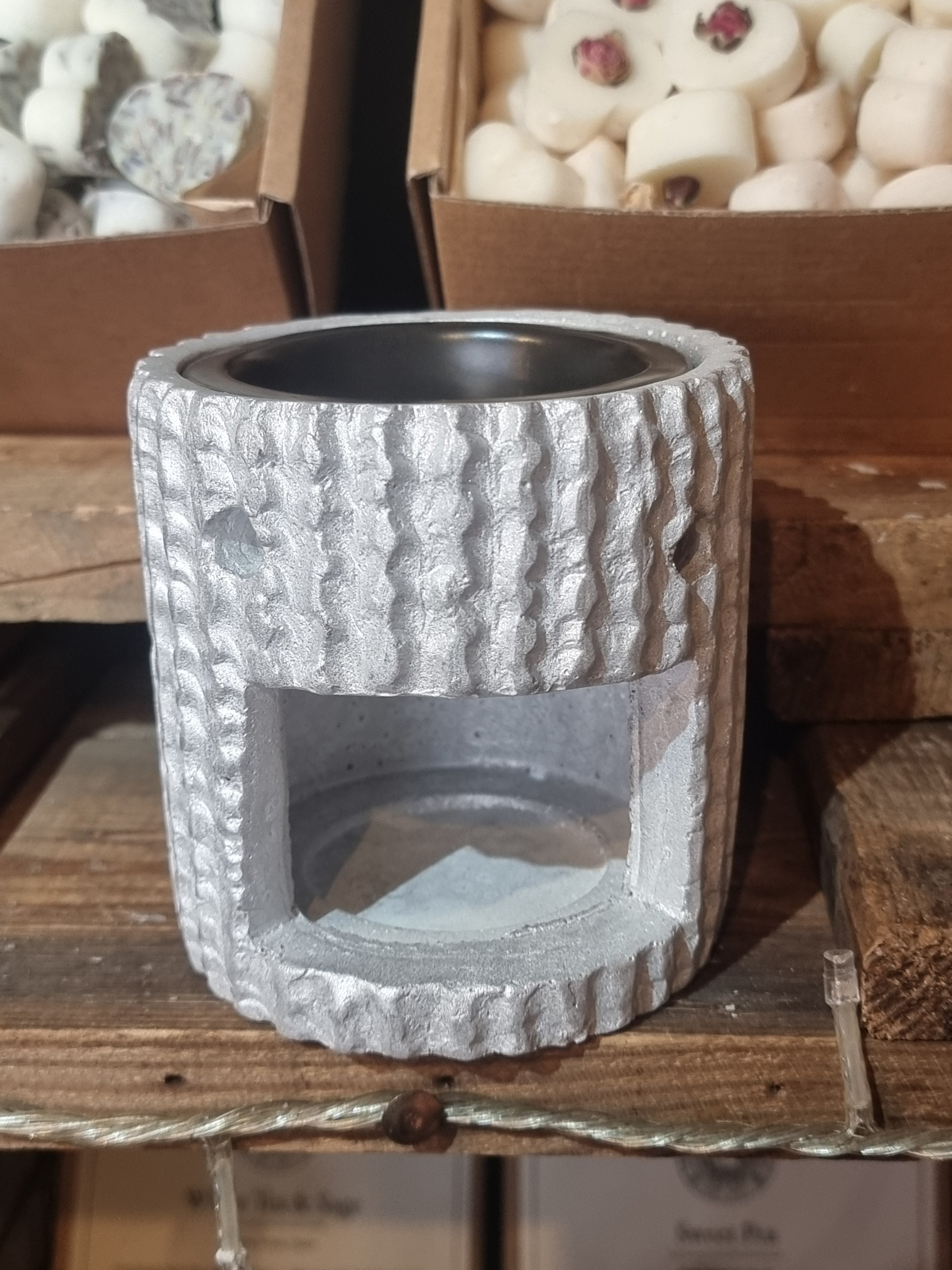 Silver Oil Burner