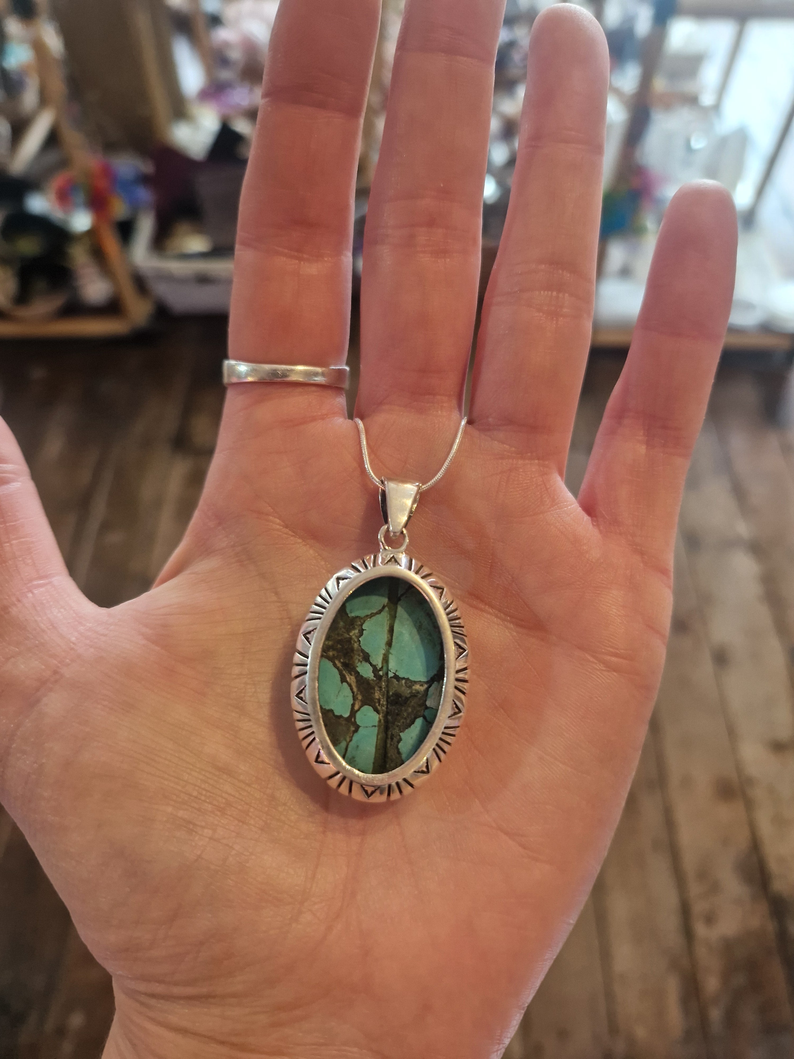 Turquoise Silver Necklace