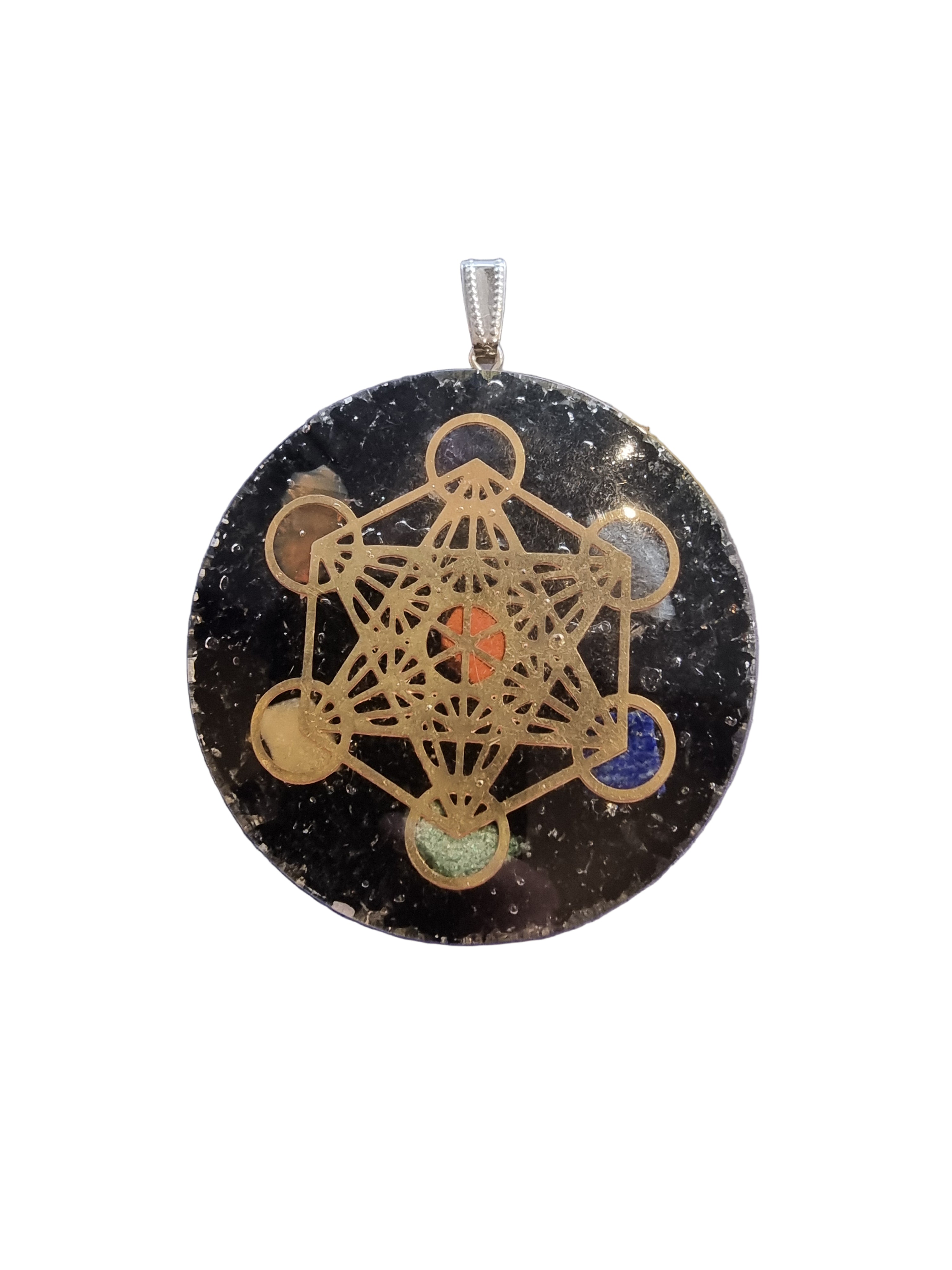 Tourmaline Orgonite Pendant