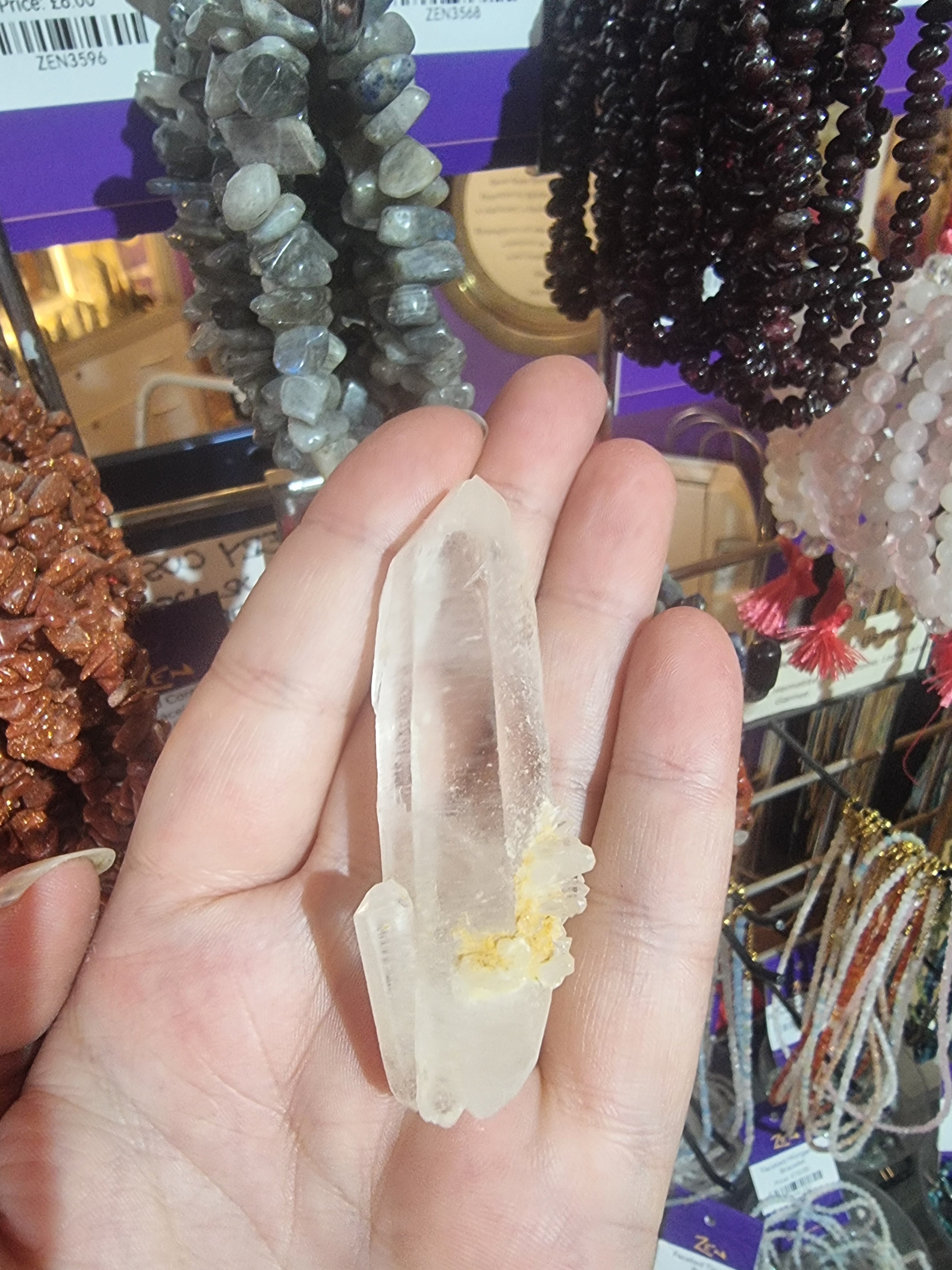 Quartz Mother & Child Point