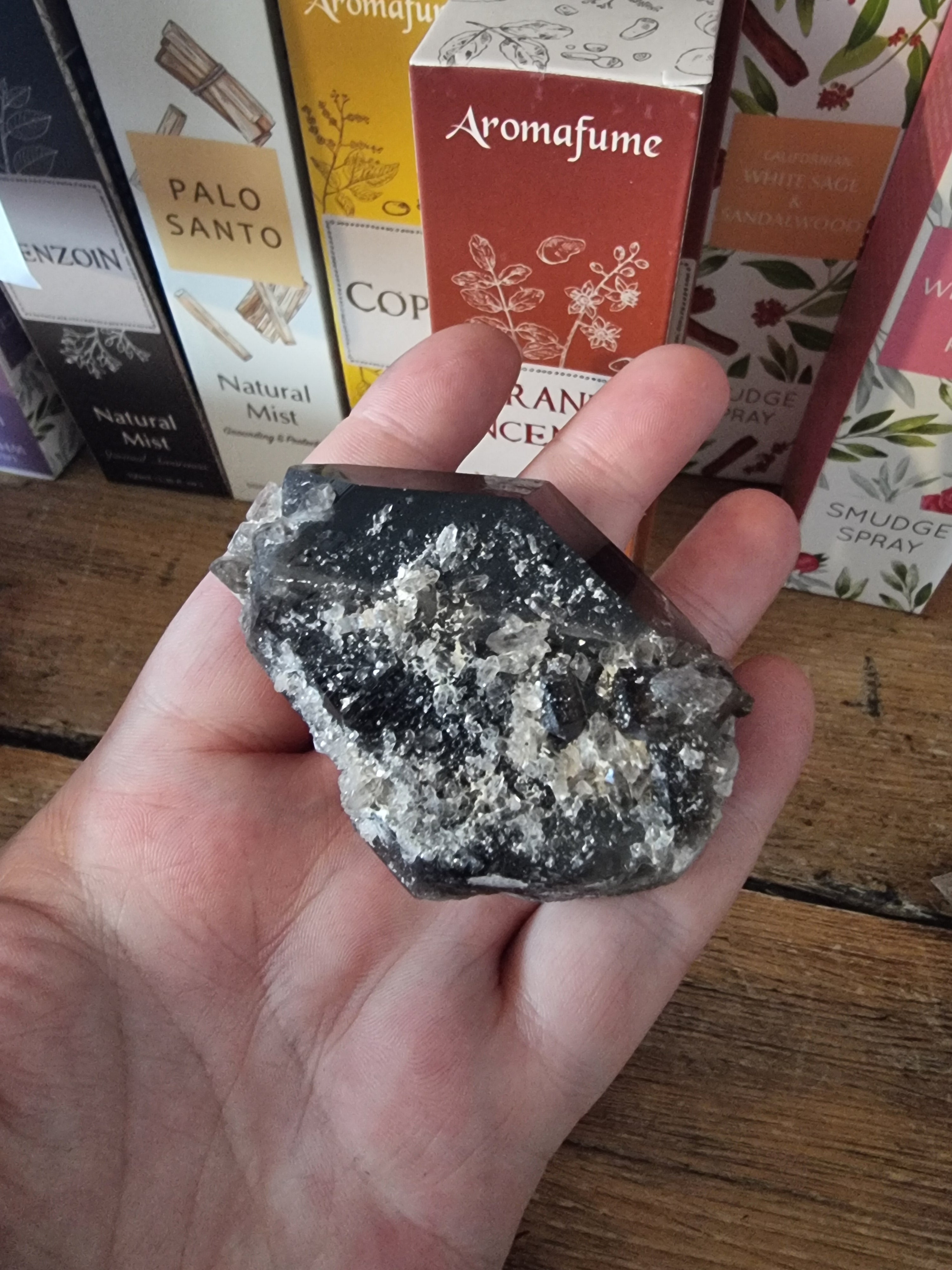 Smokey Quartz (Tabulated Twin Mother & Child)