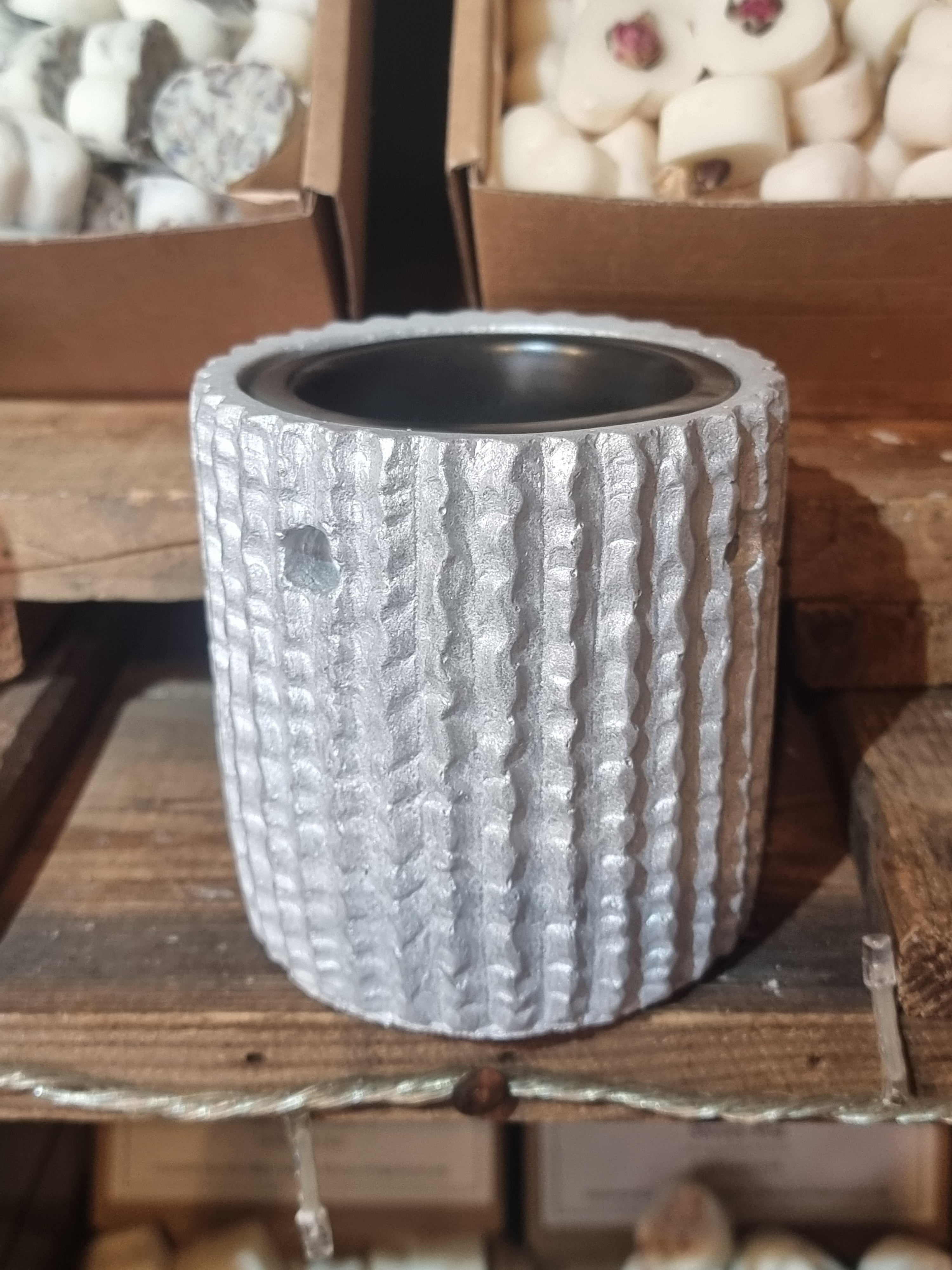 Silver Oil Burner