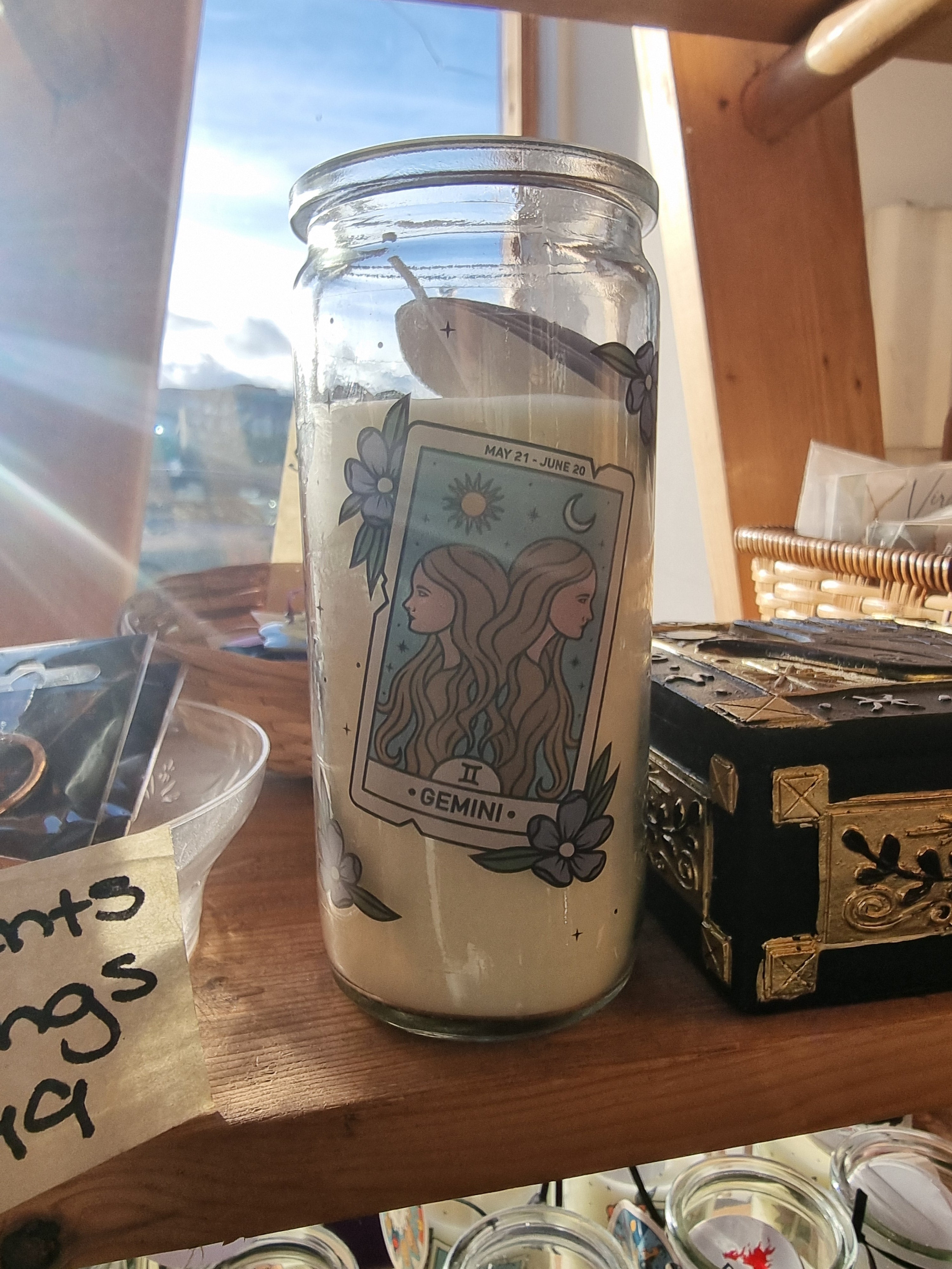 Gemini Zodiac Candle