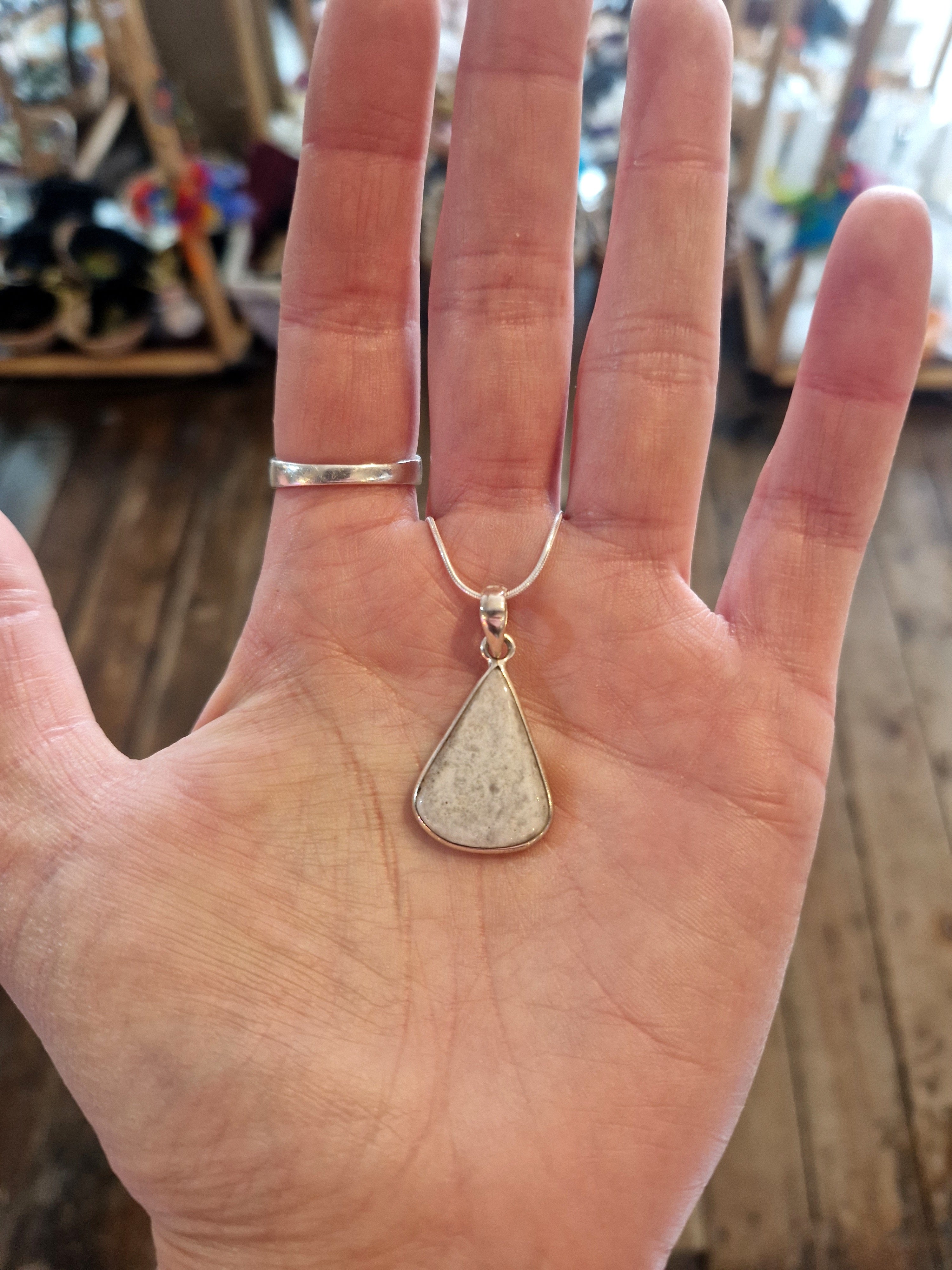 Moss Amethyst Silver Necklace