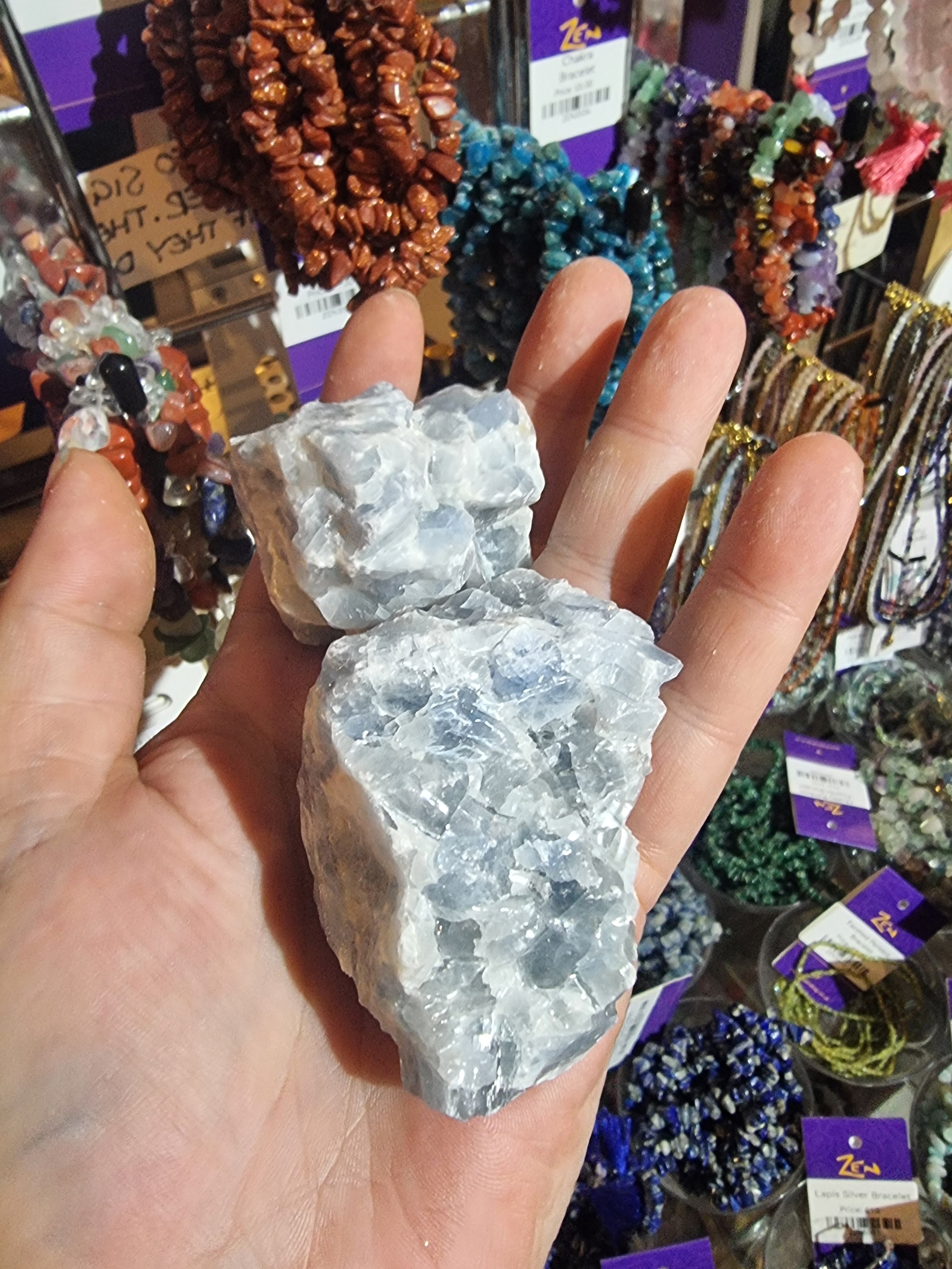 Blue Calcite Raw (Large)