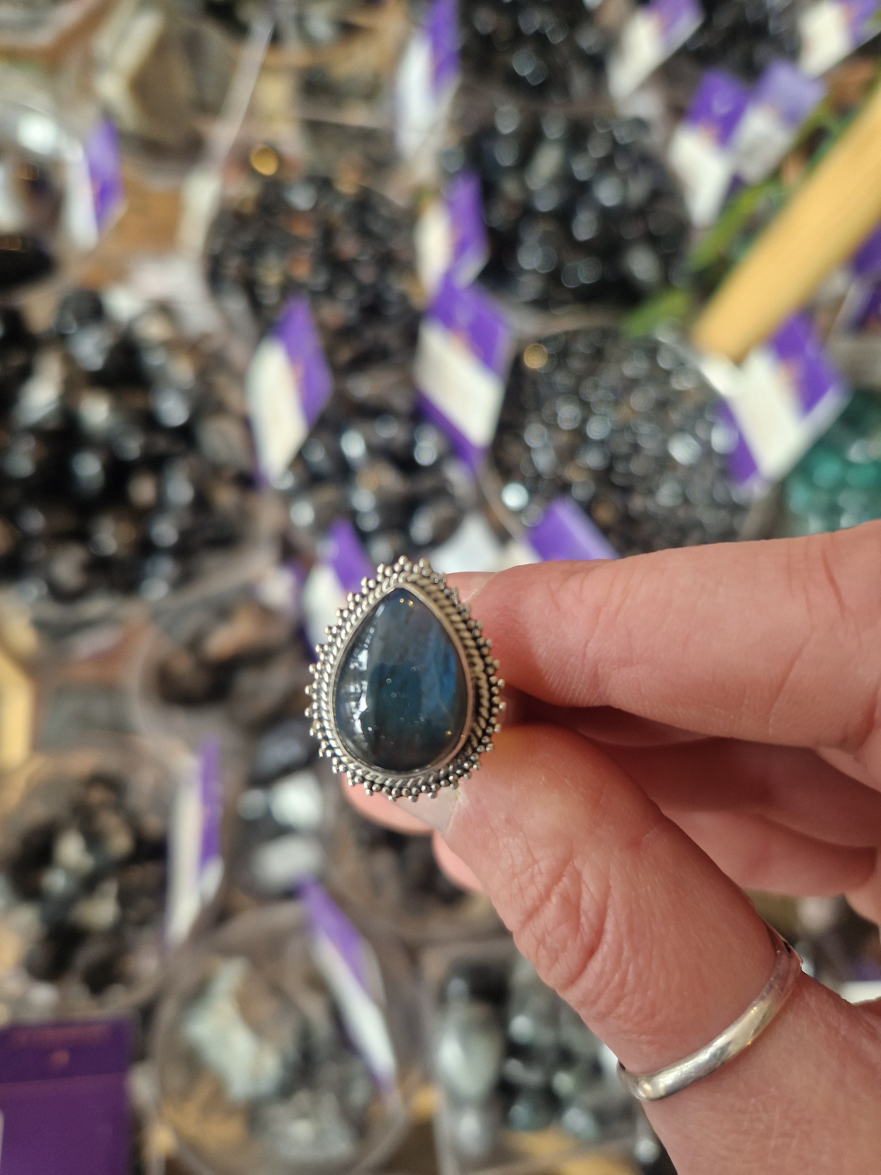 Labradorite Silver Ring