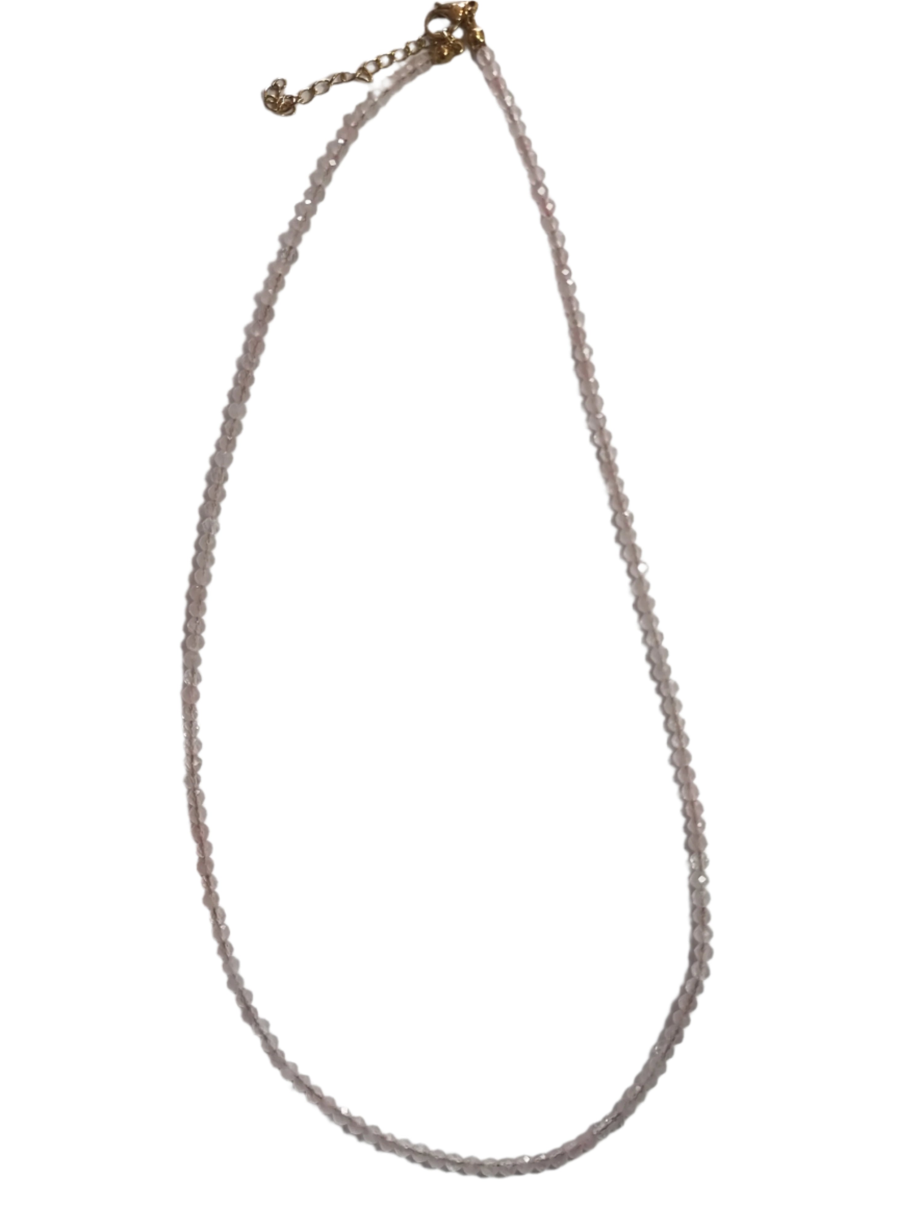 Rose Quartz Faceted Necklace