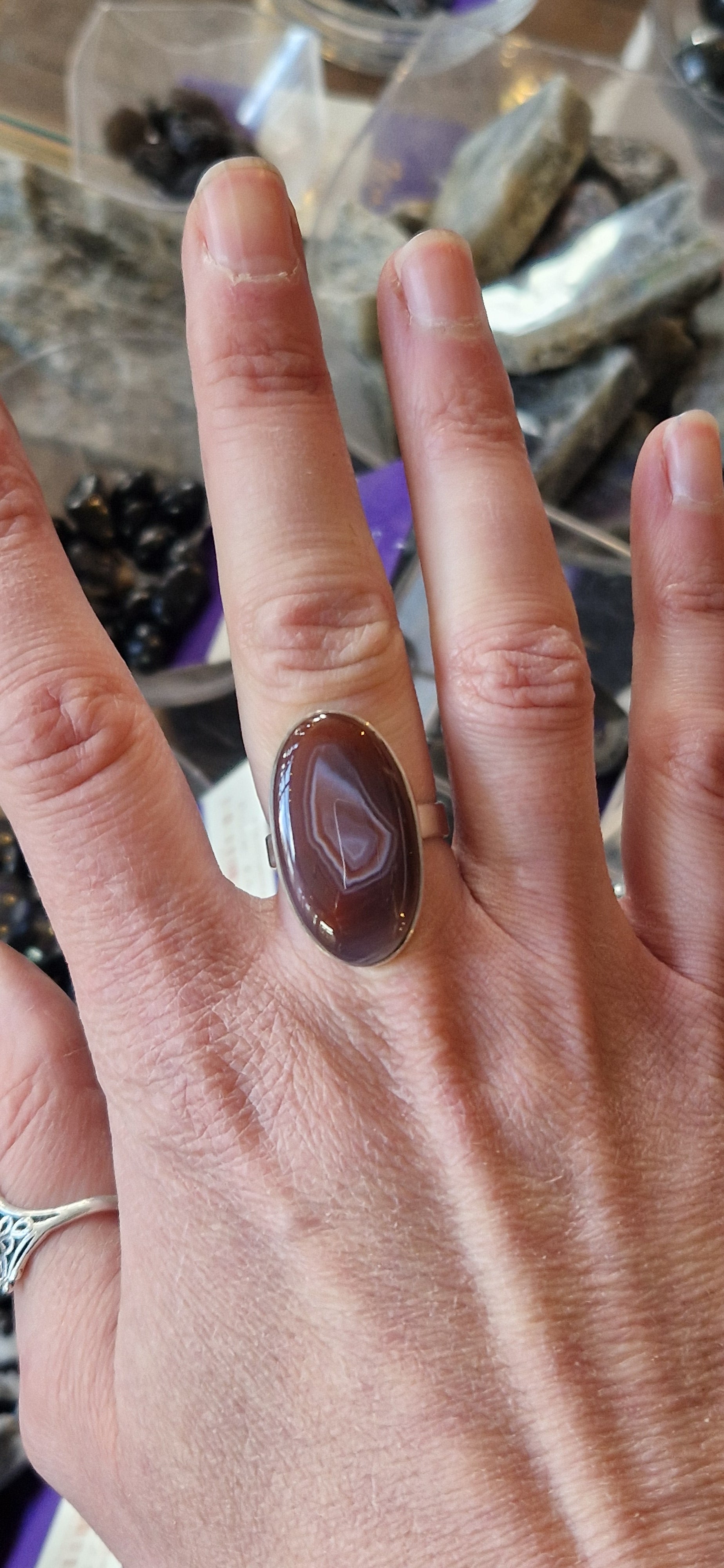 Carnelian Silver Ring