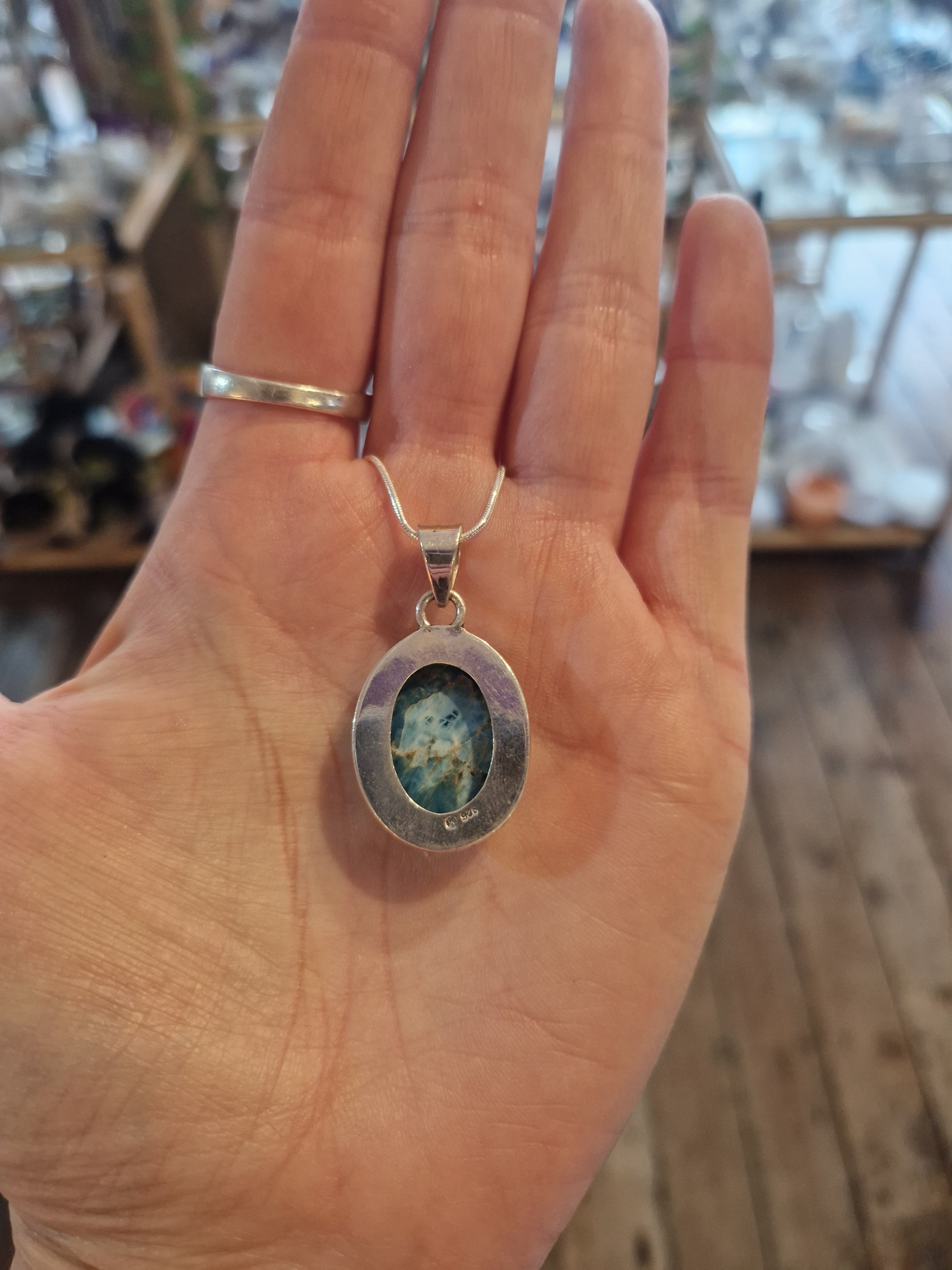 Apatite Silver Necklace