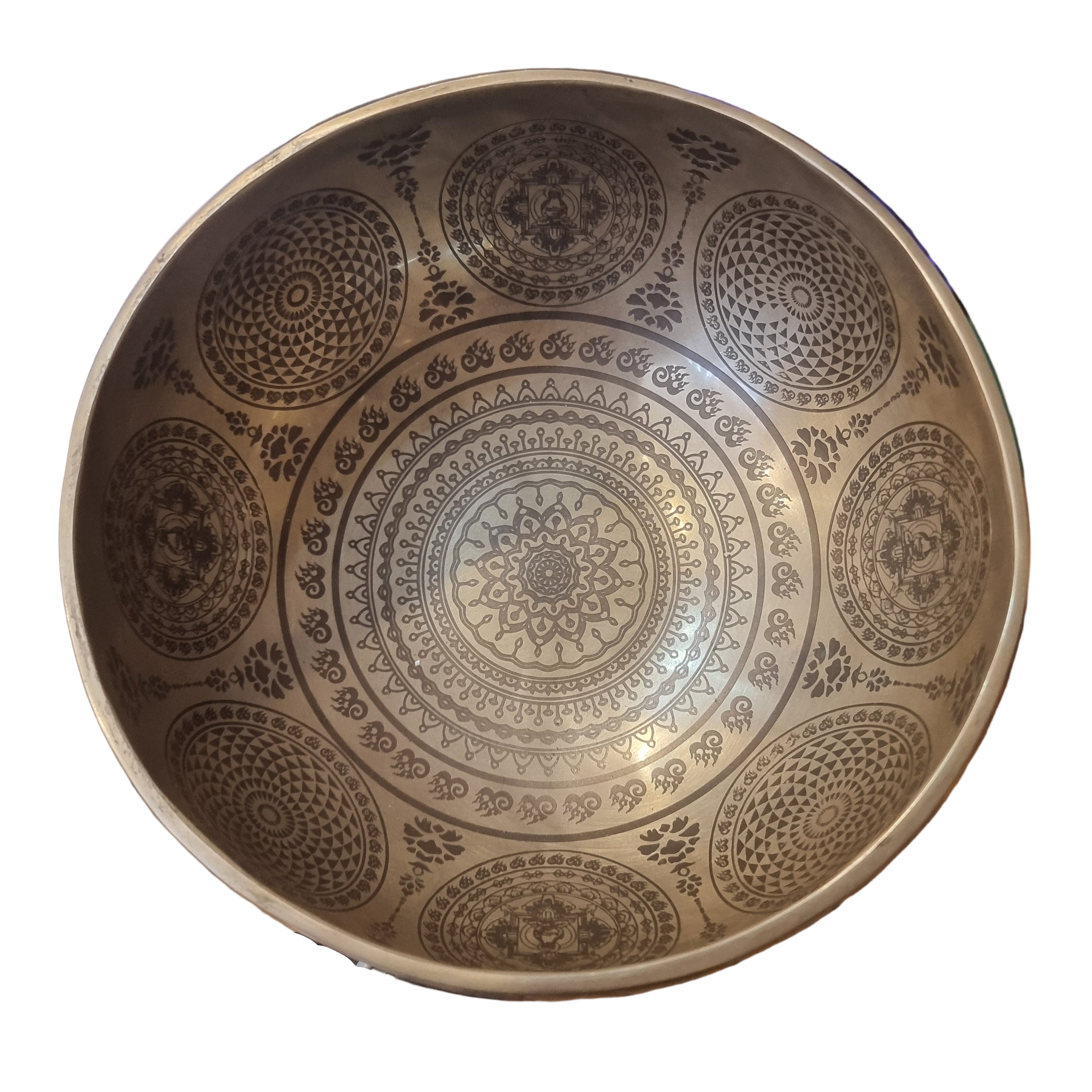 Engraved Mandala Singing Bowl (18.5cm)