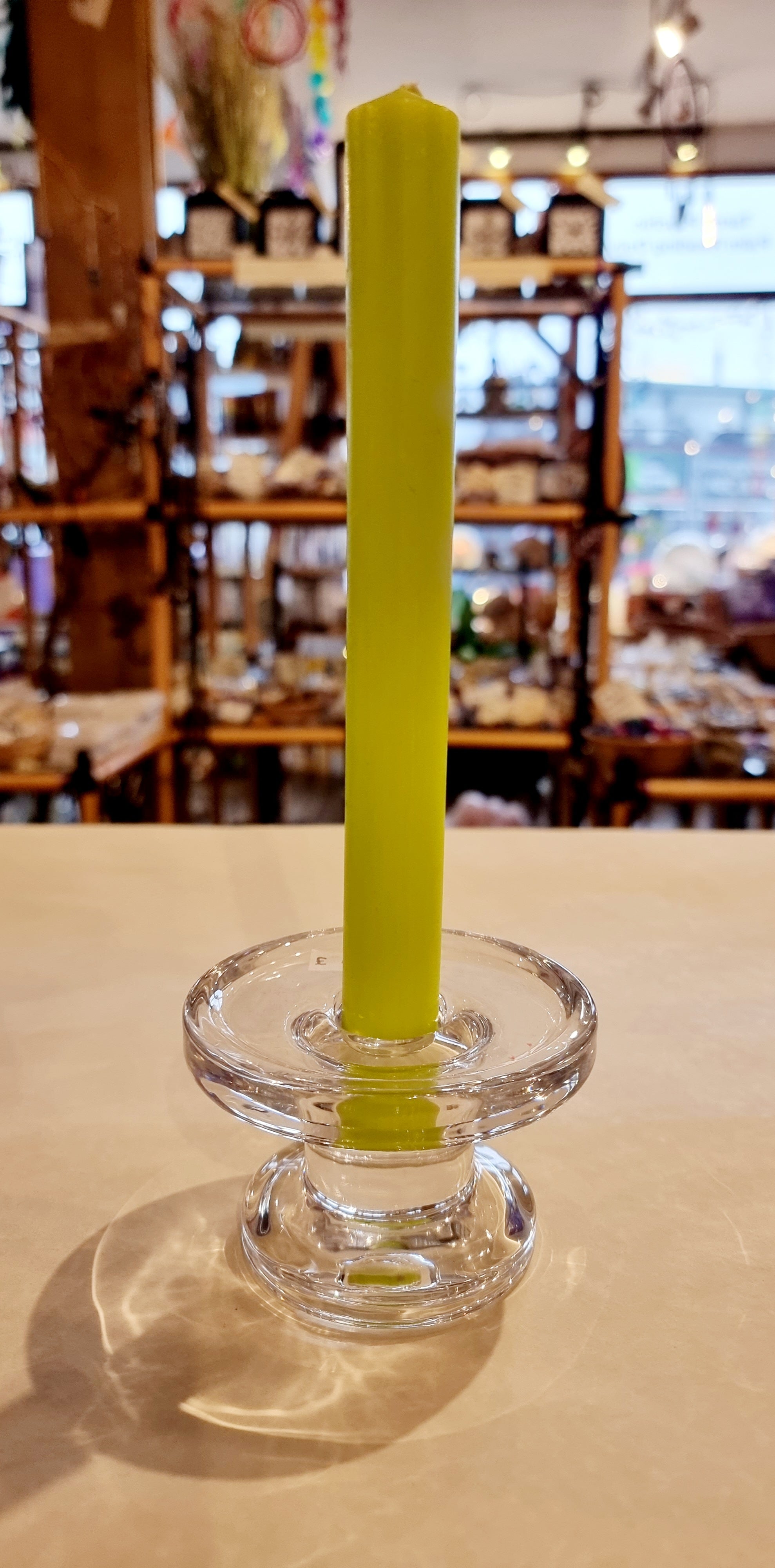 Lime Green Rustic Candle
