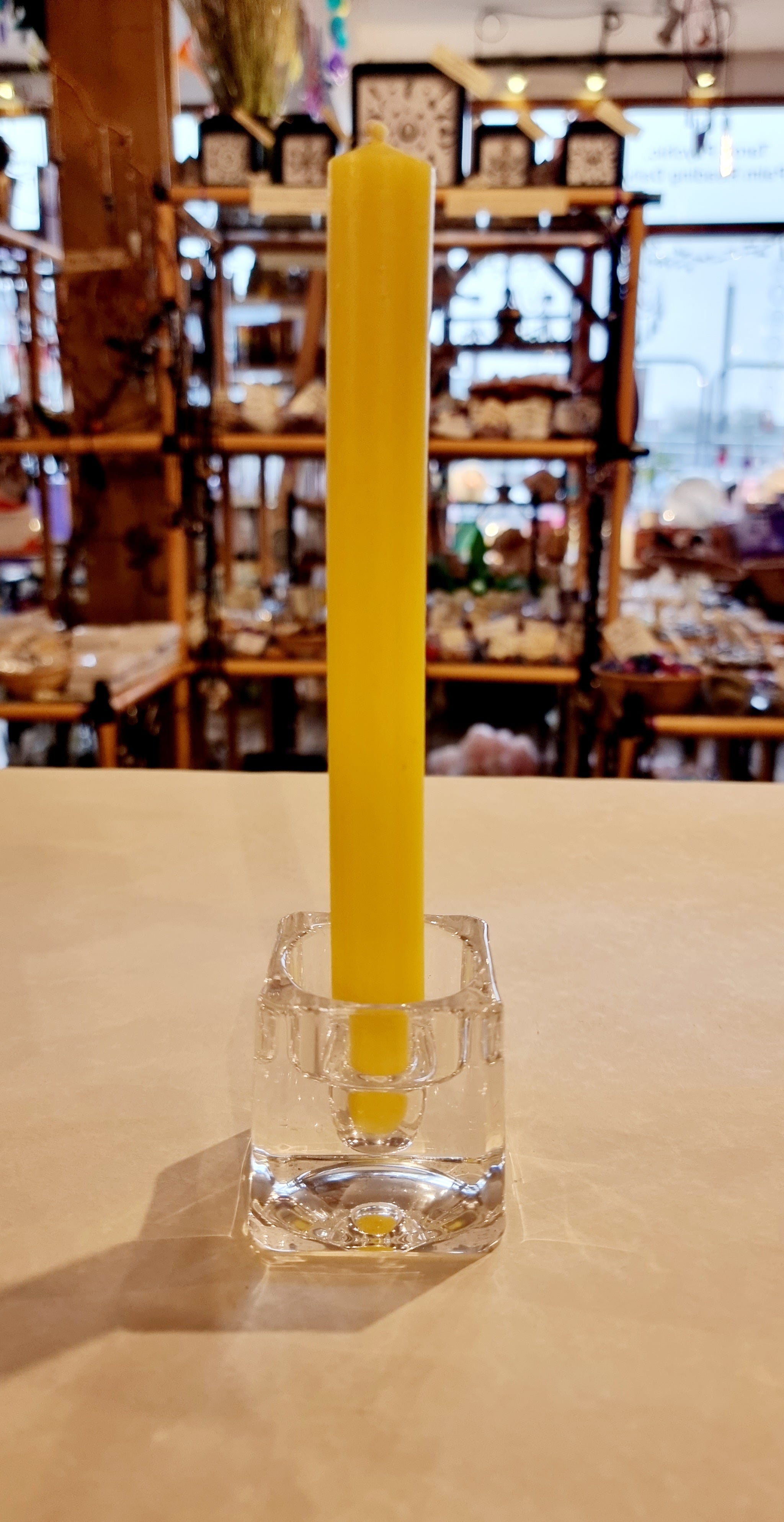 Yellow Rustic Candle