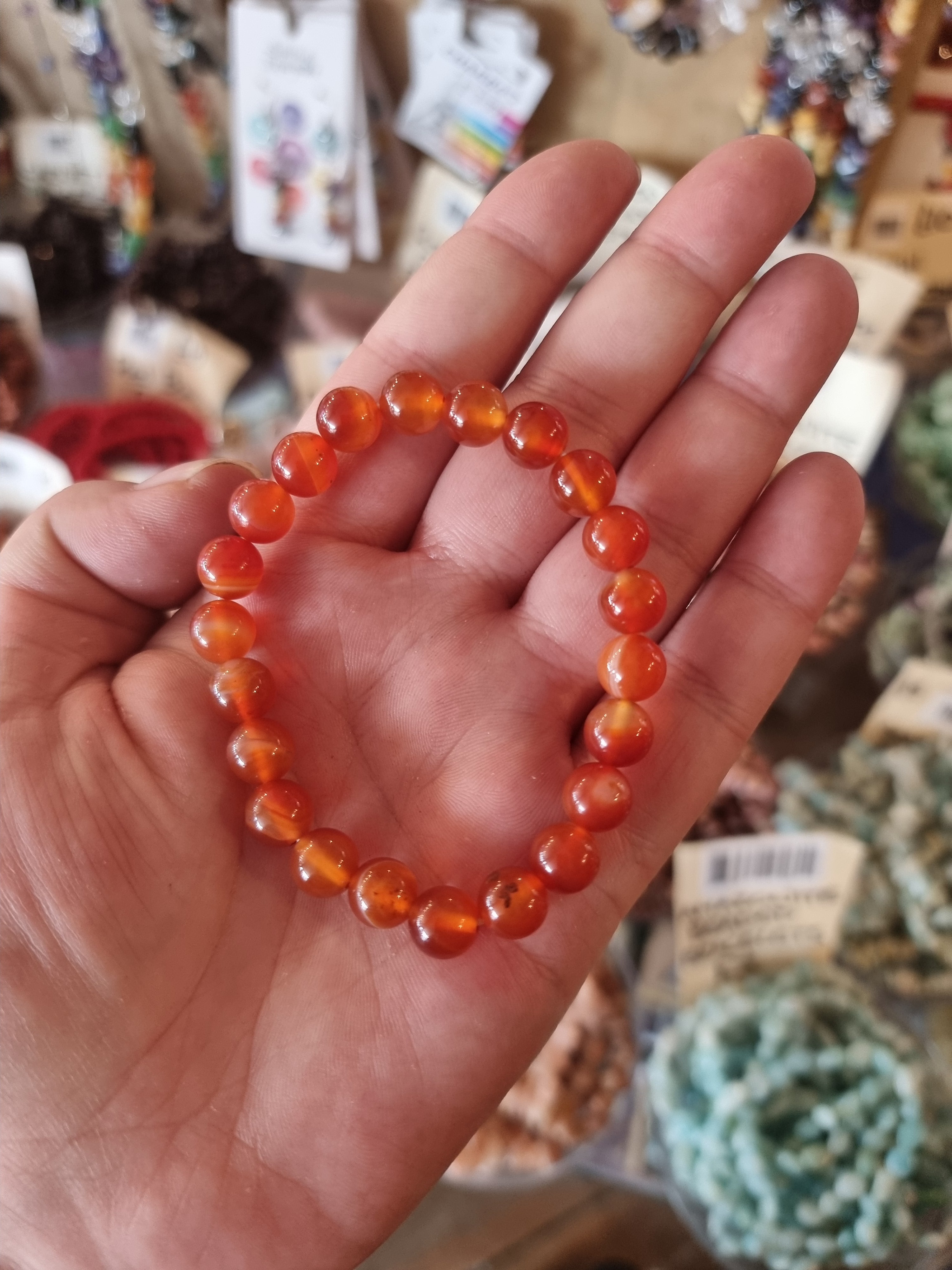 Carnelian Beaded Bracelets