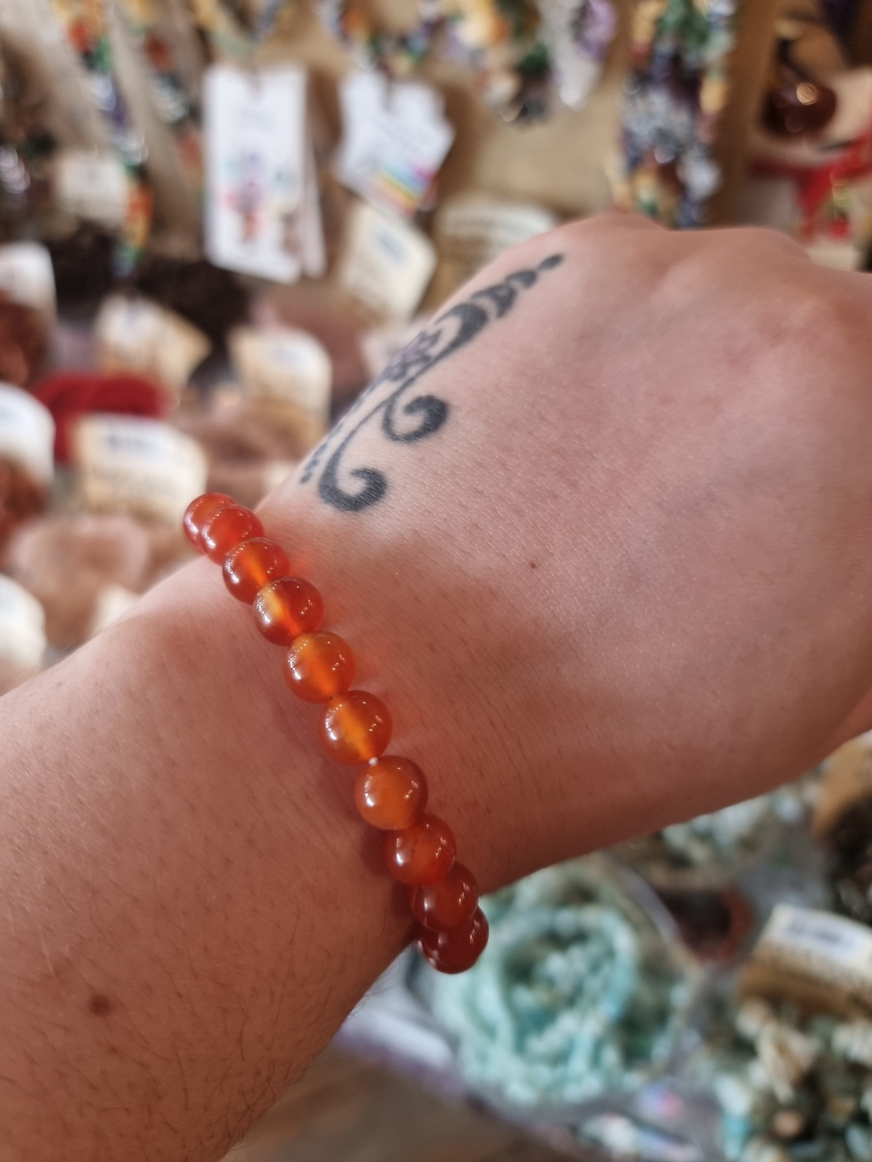 Carnelian Beaded Bracelets