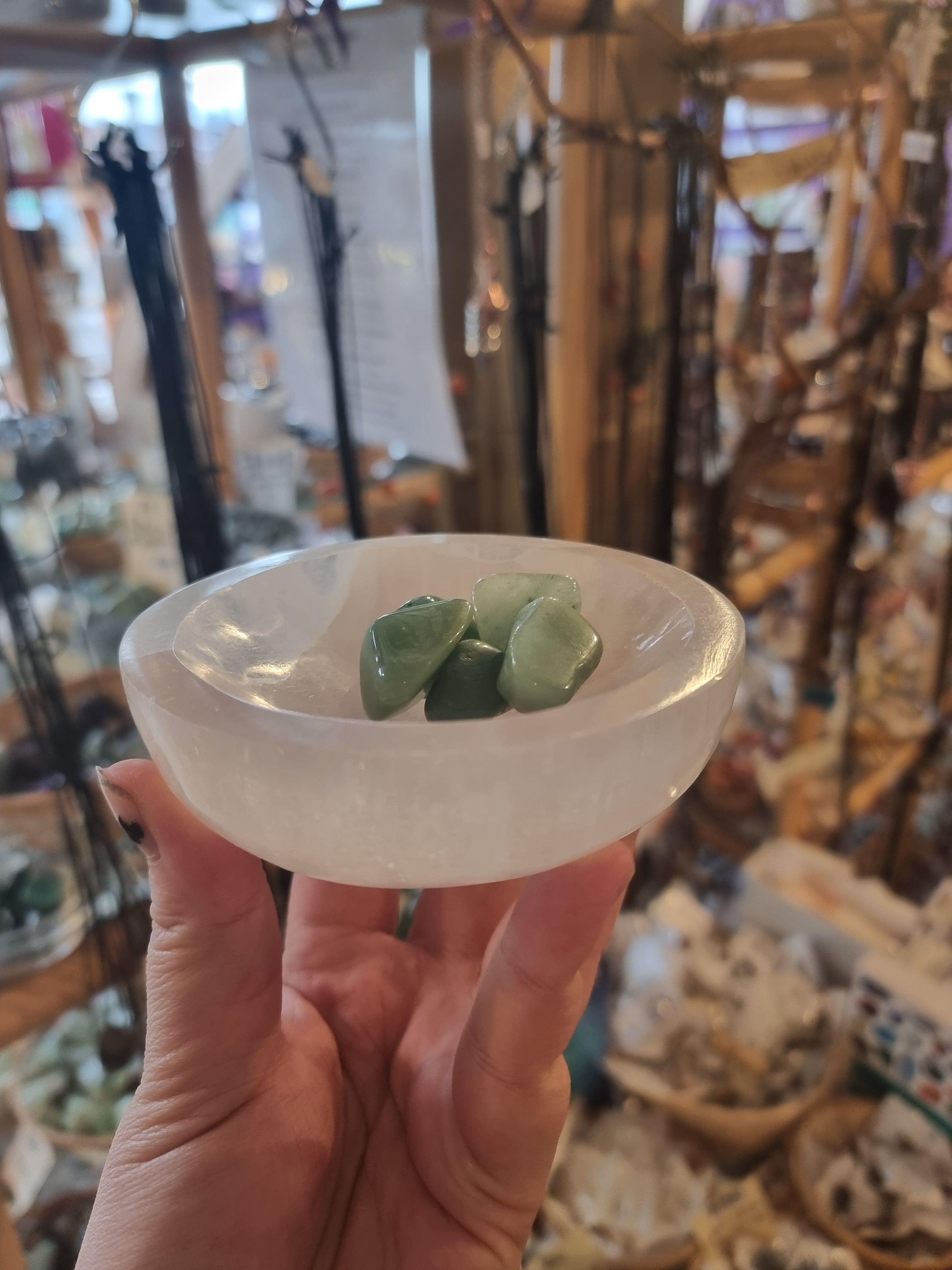 Selenite Round Bowl